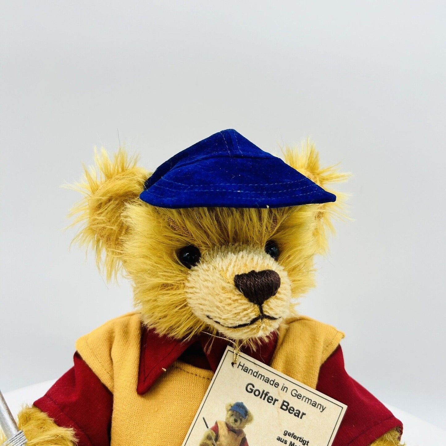 Hermann Coburg Teddybär Golfer limitiert 100 36 cm Mohair