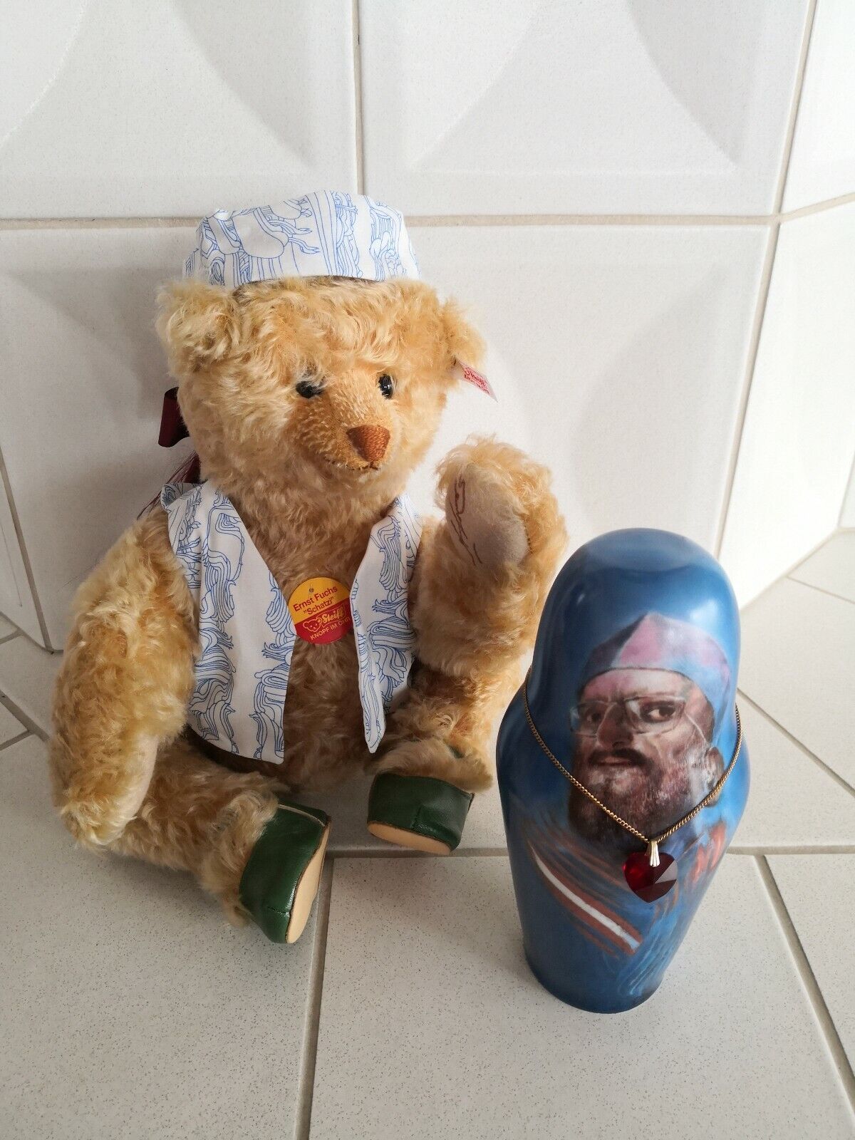 Steiff Tier 994609 Ernst Fuchs Teddy Bär Schatzi 30 cm 2002 limitiert Zertifikat