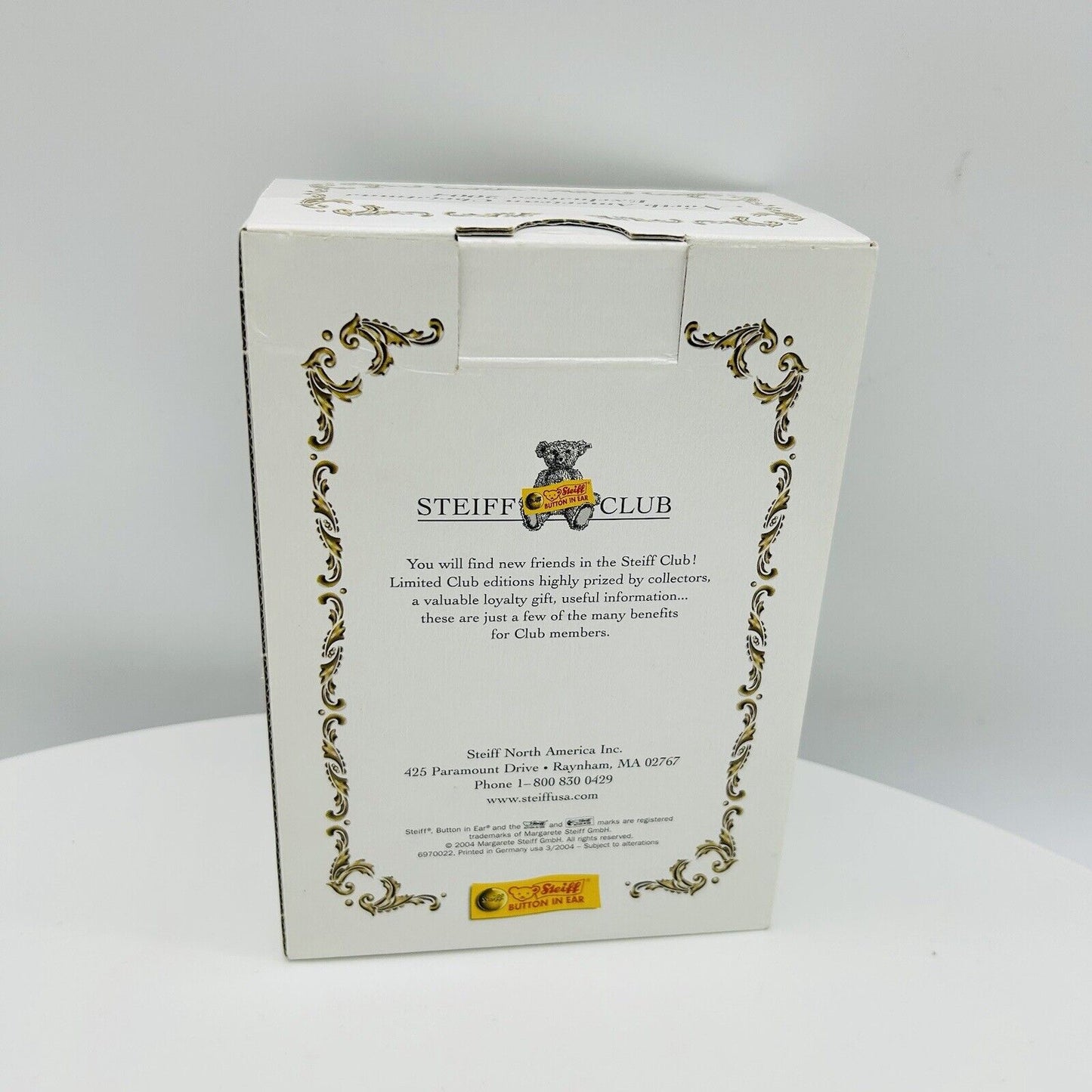 Steiff 667770 Ornament Teddybär Muffy North America limitiert 1984 10 cm Mohair