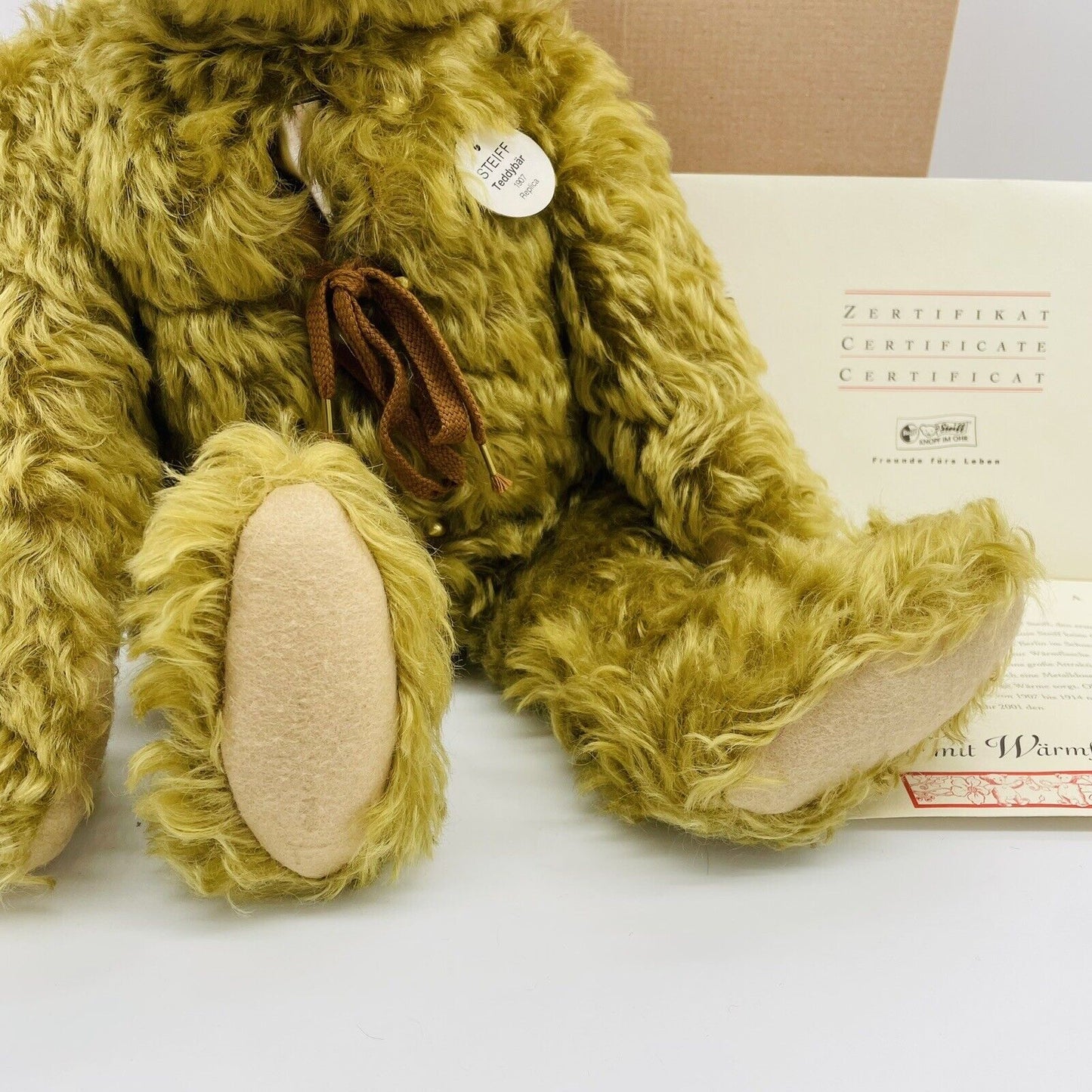 Steiff Teddybär mit Wärmflasche 406621 limitiert 3000 aus 2001 50cm Mohair