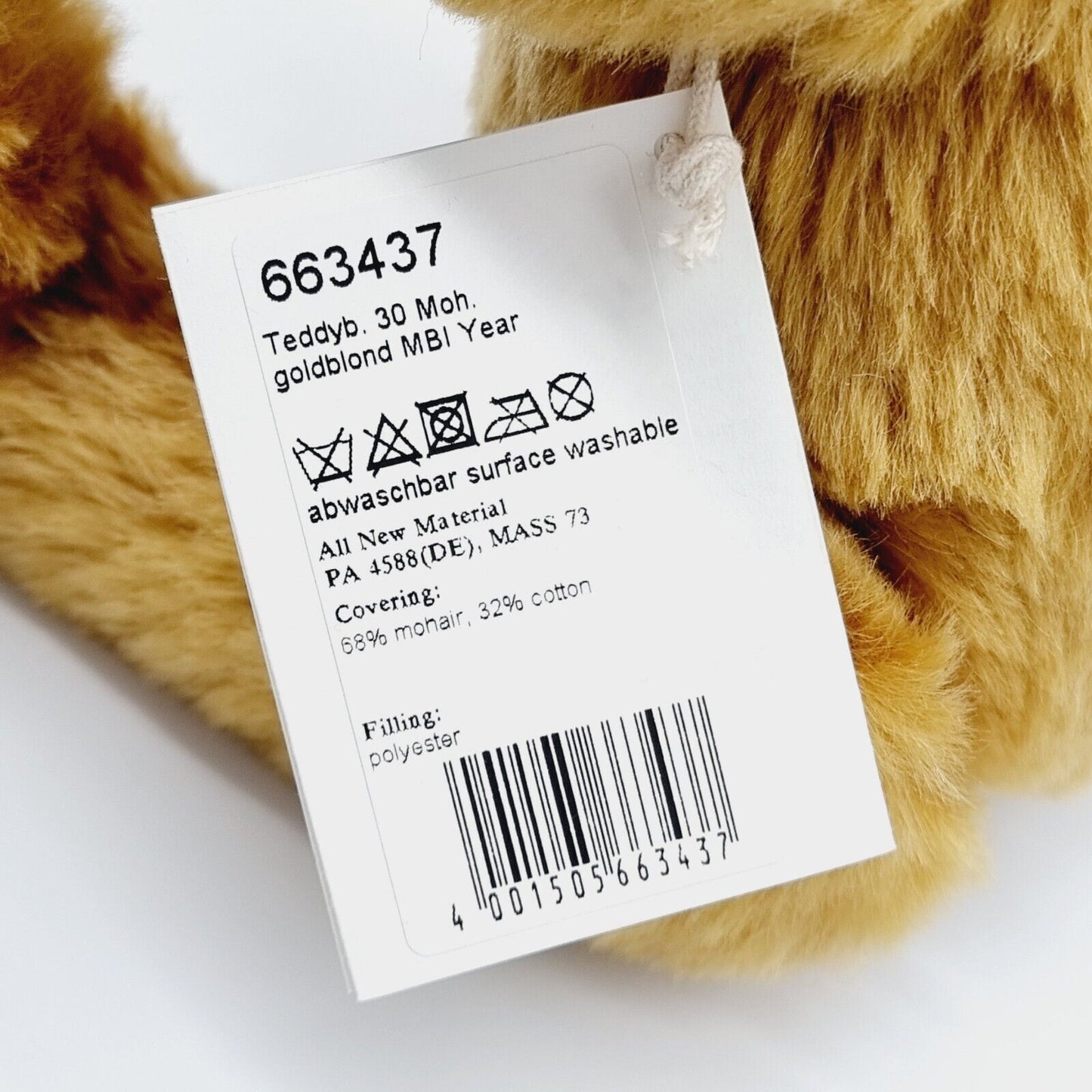 Steiff 663437 Danbury Mint Teddybär Year Bear 2012 limitiert 2012 30 cm Mohair