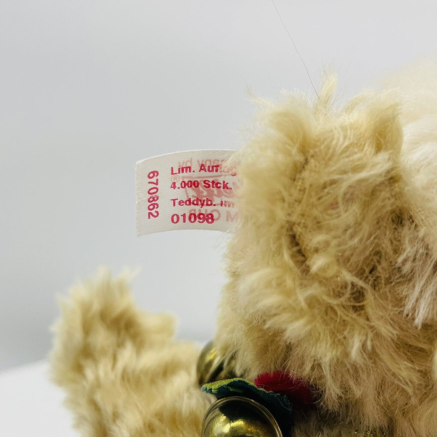 Steiff Teddybär im Stiefel 670862 limitiert 4000 21cm Mohair