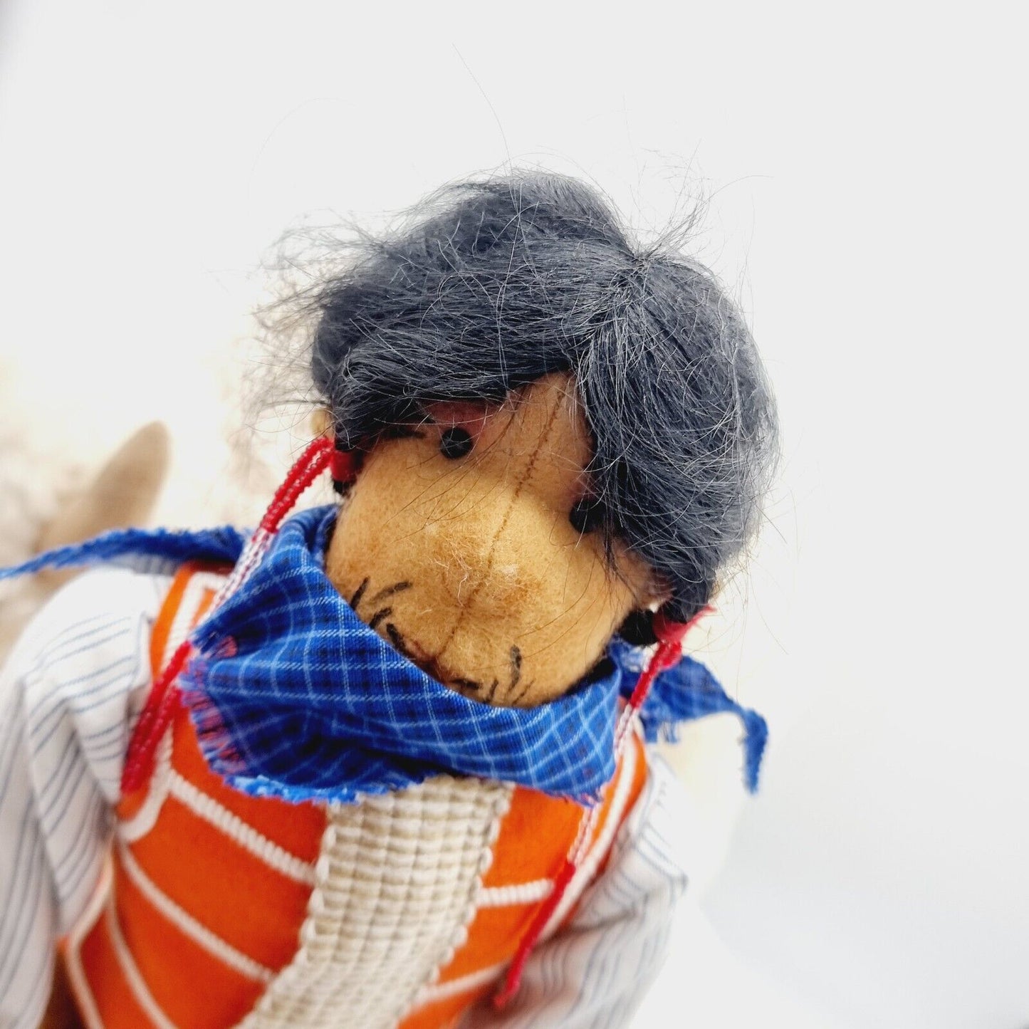 Steiff Filzpuppe Indianer mit Büffel 45 cm aus 1998 limitiert auf 750 411762