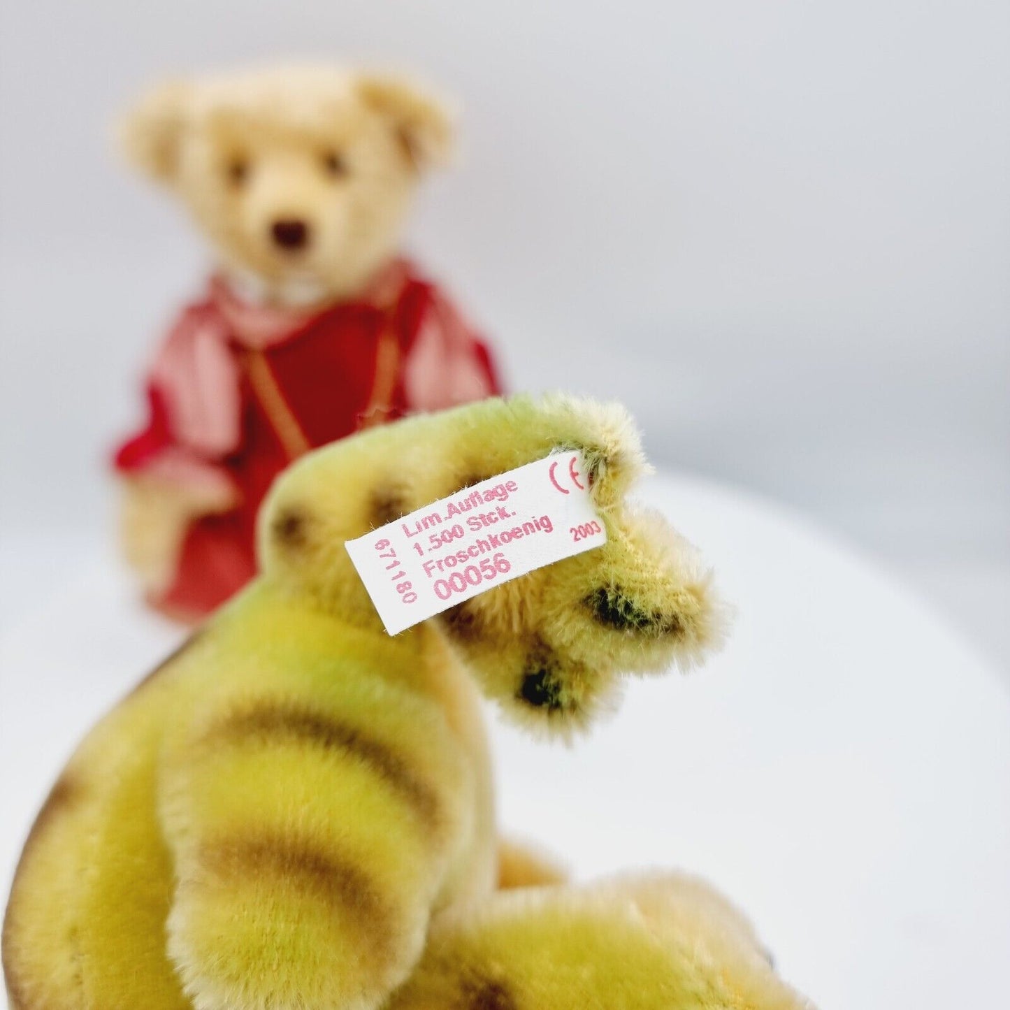 Steiff 671180 Der Froschkönig Teddybär 28 cm Deutsche Märchen Jahr 2003