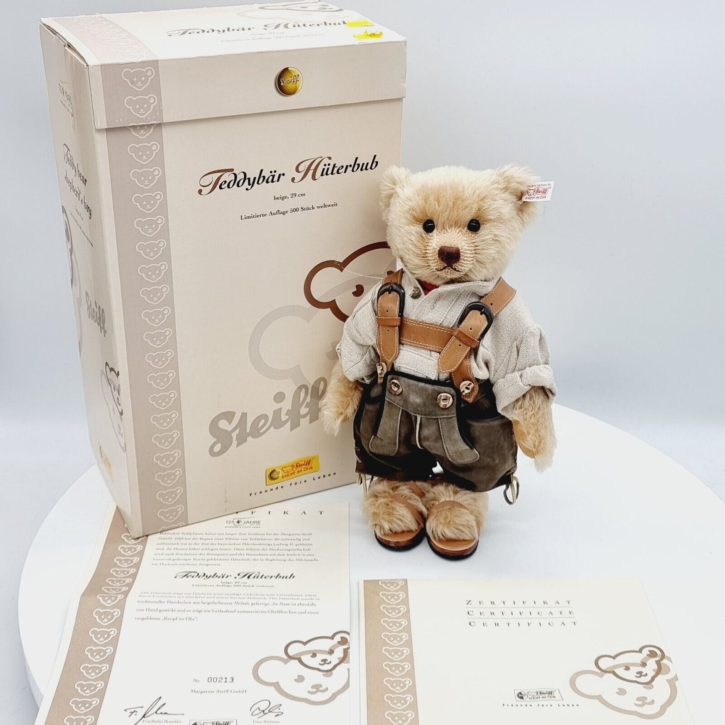 Steiff 038105 Teddybär Hüterbub aus der Hochzeitsgesellschaft limitiert 500