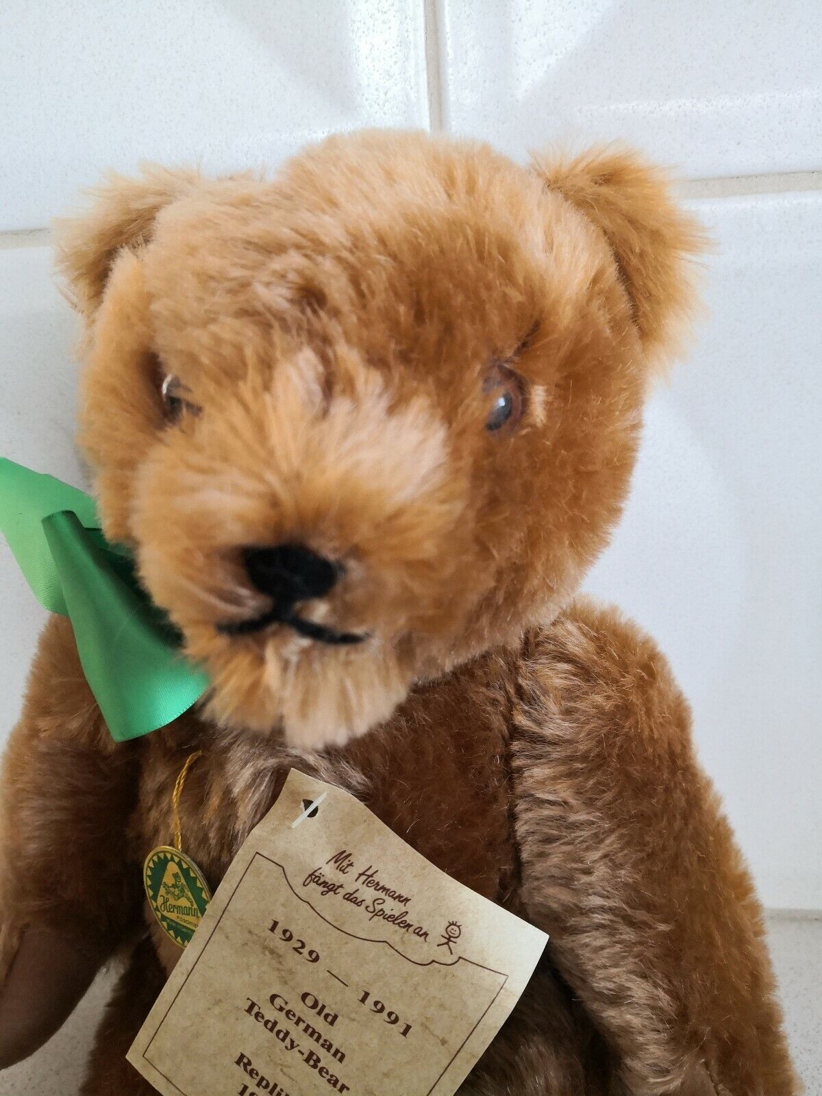 Hermann Coburg 50cm Old German Teddy-Bär unbespielt limitiert Replika 1929