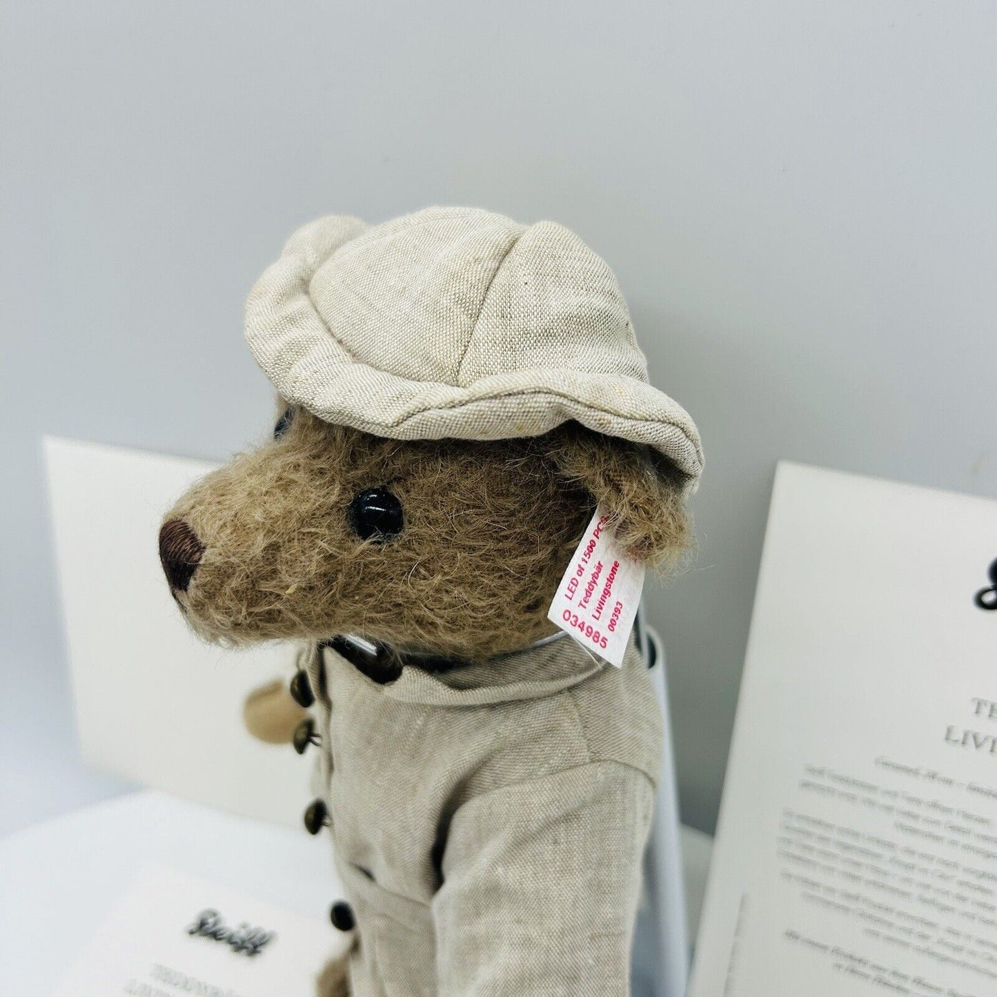 Steiff 034985 Teddybär Livingstone limitiert 1500 aus 2013 28 cm Mohair