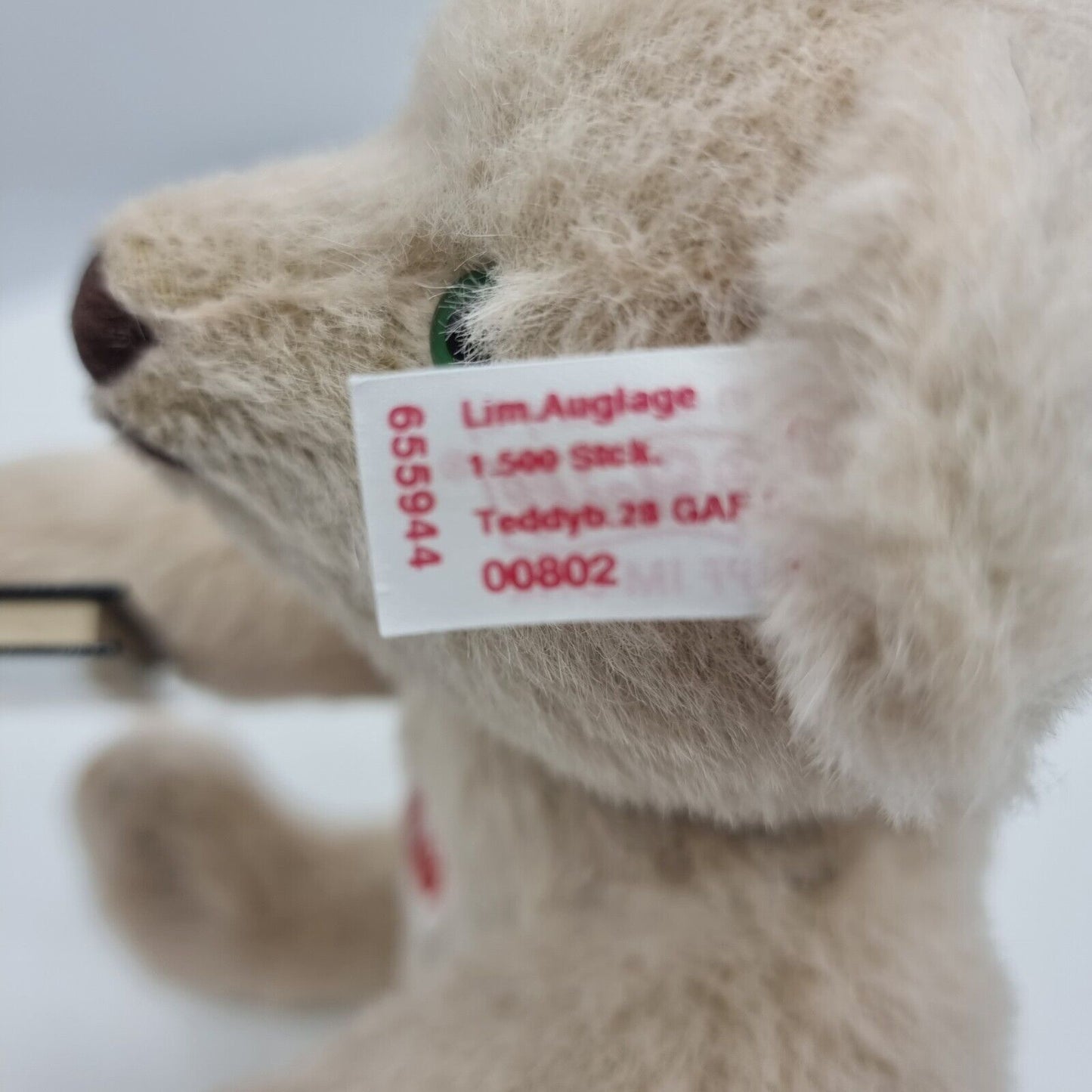 Steiff Jubiläumsbär Sorty mit Buch 655944 weiß 30 cm limitiert 1500 Jahr 2005