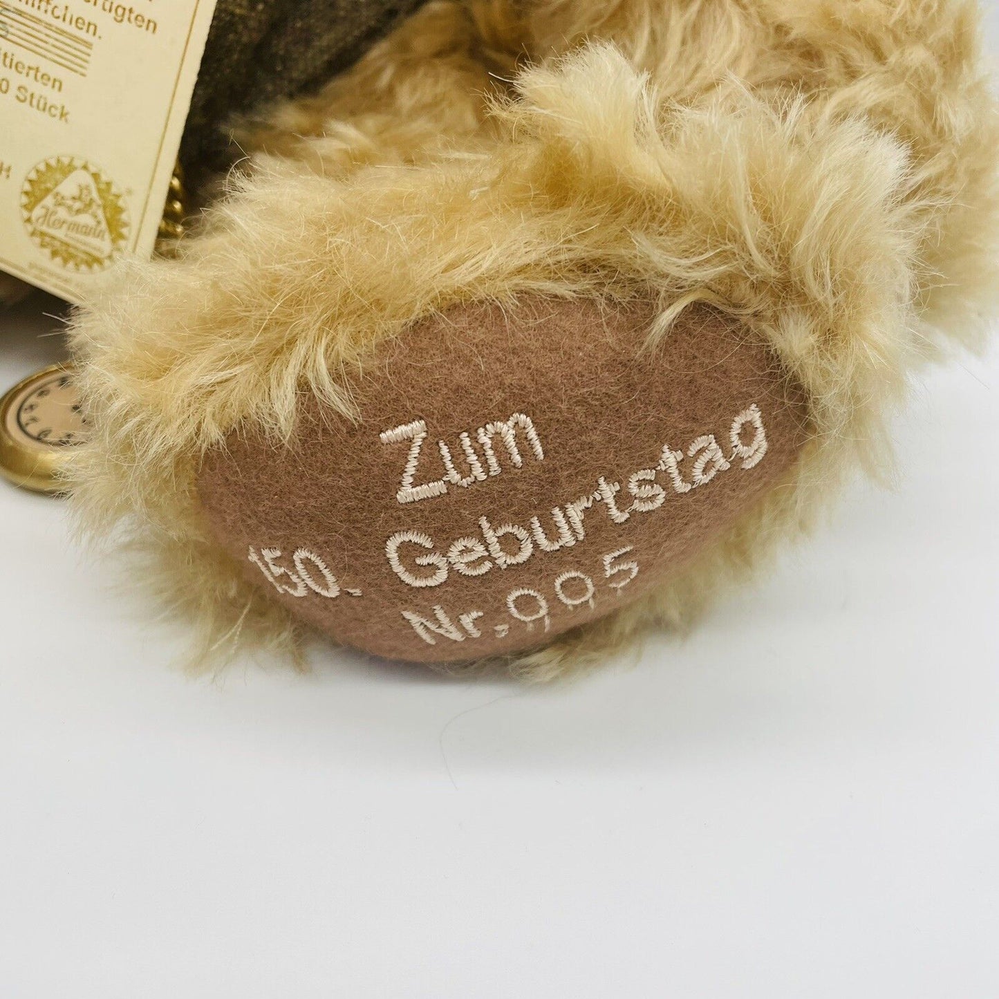 Hermann Coburg Teddybär Johann Hermann limitiert 150 aus 2004 42cm Mohair