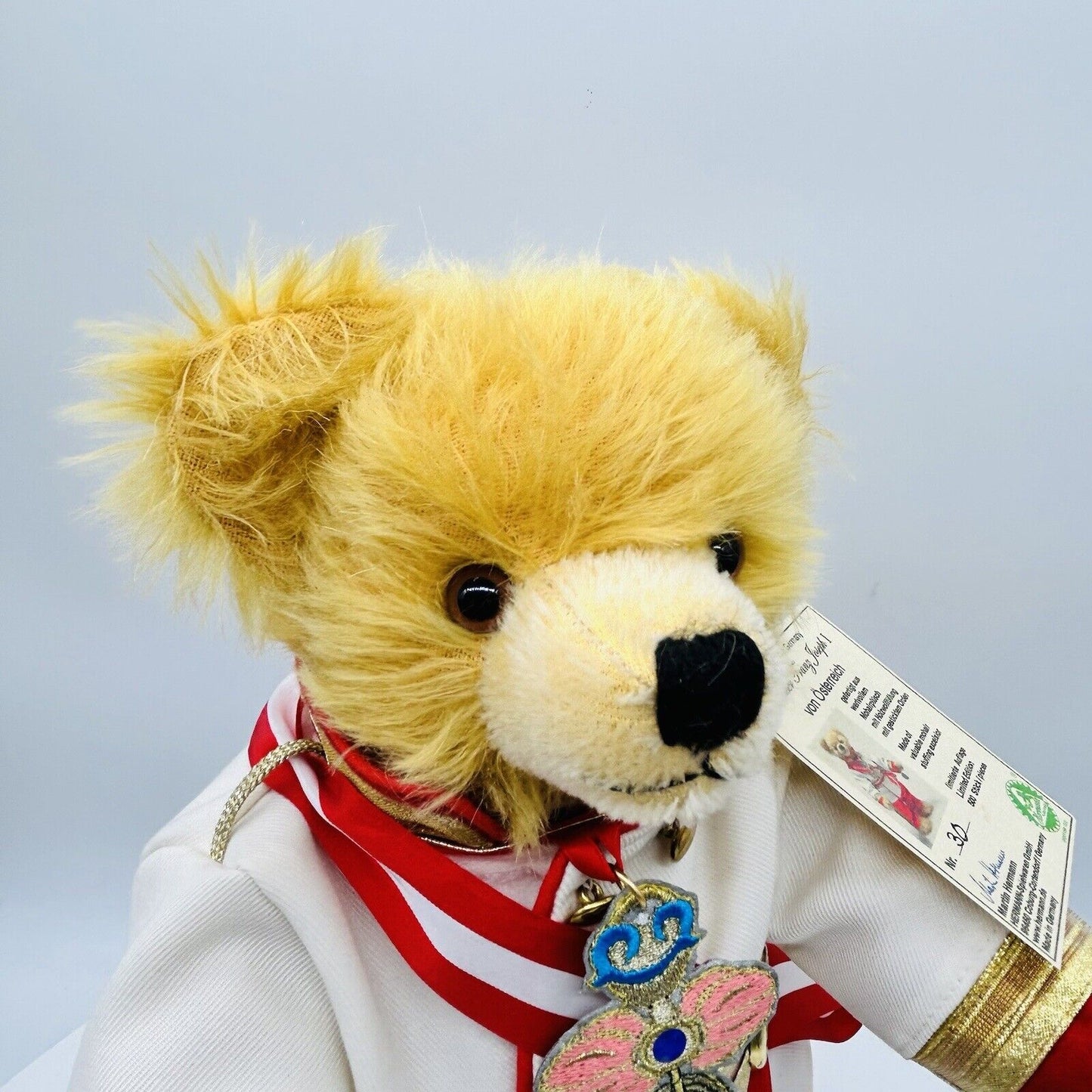 Hermann Coburg Teddybär Kaiser Franz Joseph limitiert 500 40 cm Mohair