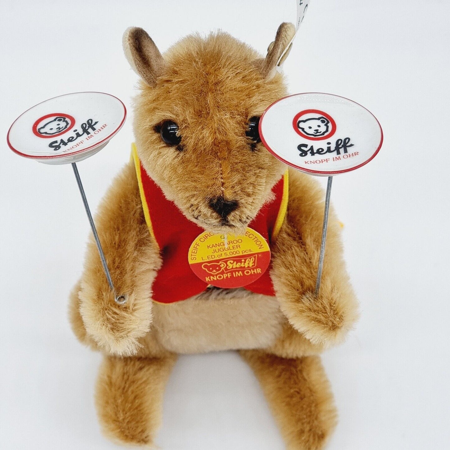 Steiff Juggler Kangaroo 650536 Golden Age of Circus Känguru Tier limitiert OVP