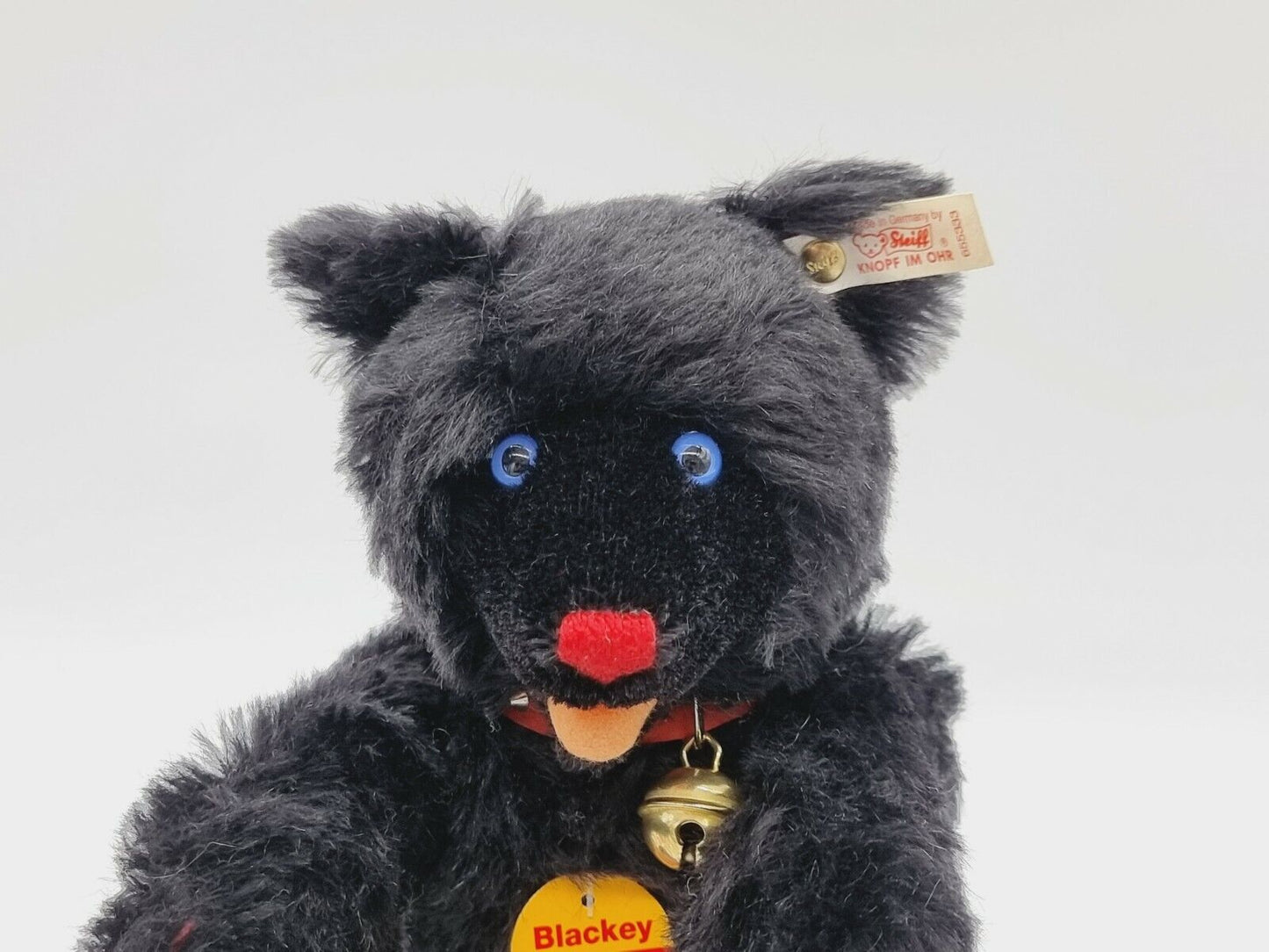 Nummer 00001 - Steiff Teddybär Baby Blackey 28cm 655333 Zertifikat Festival 1997