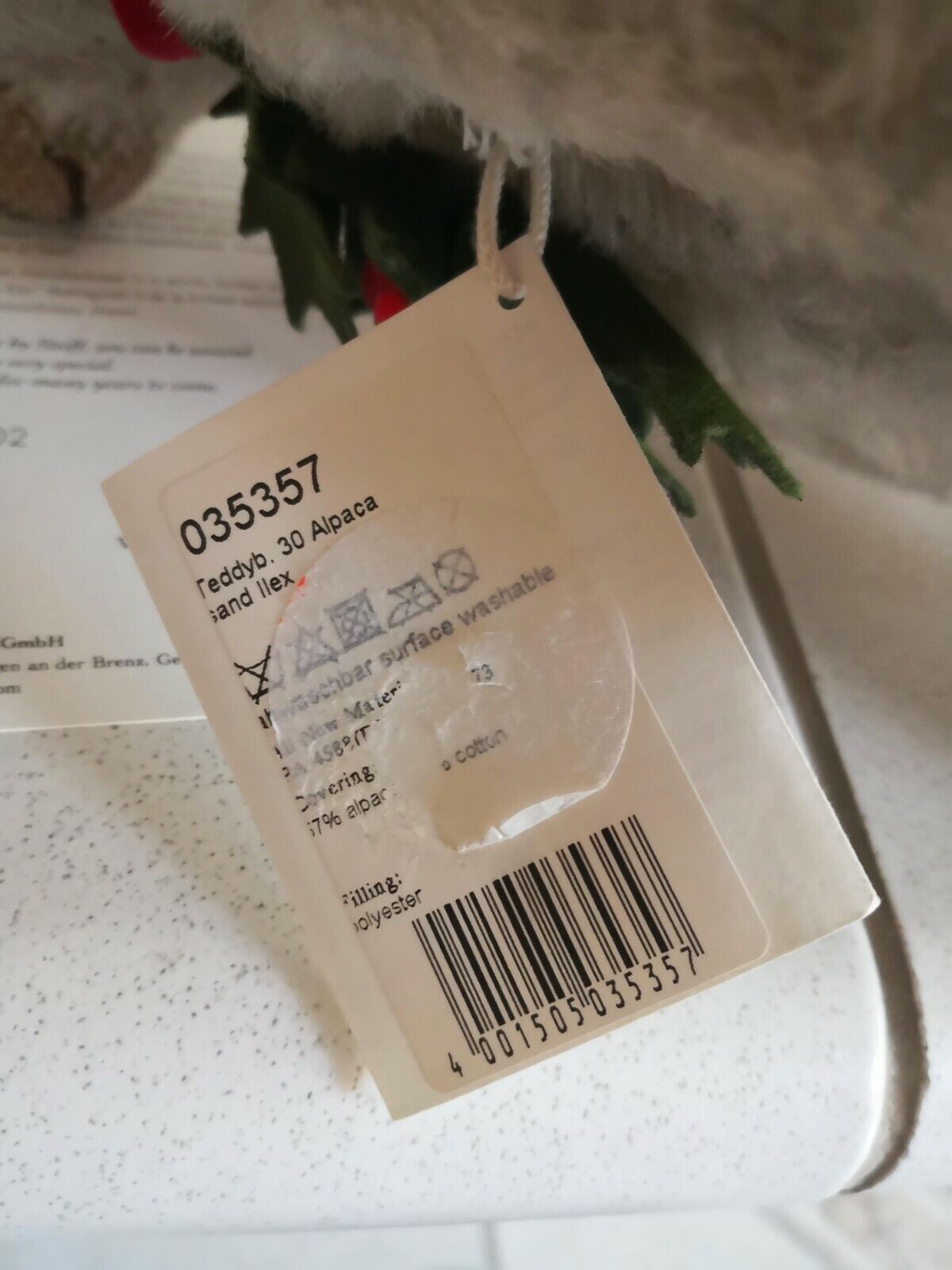 Steiff Teddybär Ilex 035357 inkl. Zertifikat 137 Alpaca Teddy Neu & Ovp