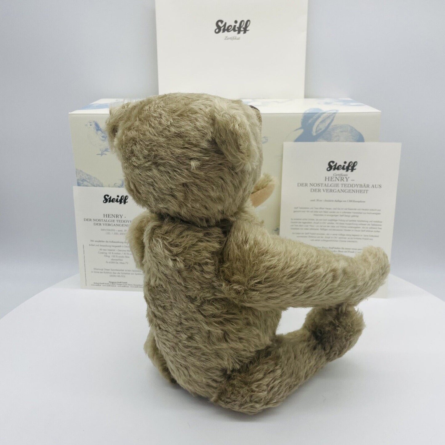 Steiff Teddybär Henry der nostalgische Bär 036392 limitiert 1500 aus 2009 38cm