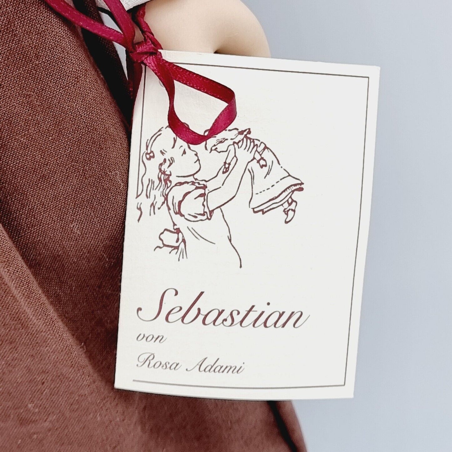 Steiff Künstlerpuppe Sebastian Rosa Adami 705113 limitiert 65 cm 1995 - 19996