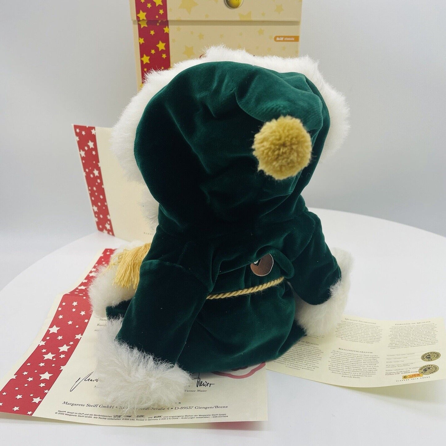 Steiff Teddybär Weihnachtsteddy 037504 limitiert 2006 aus 2006 30cm Mohair