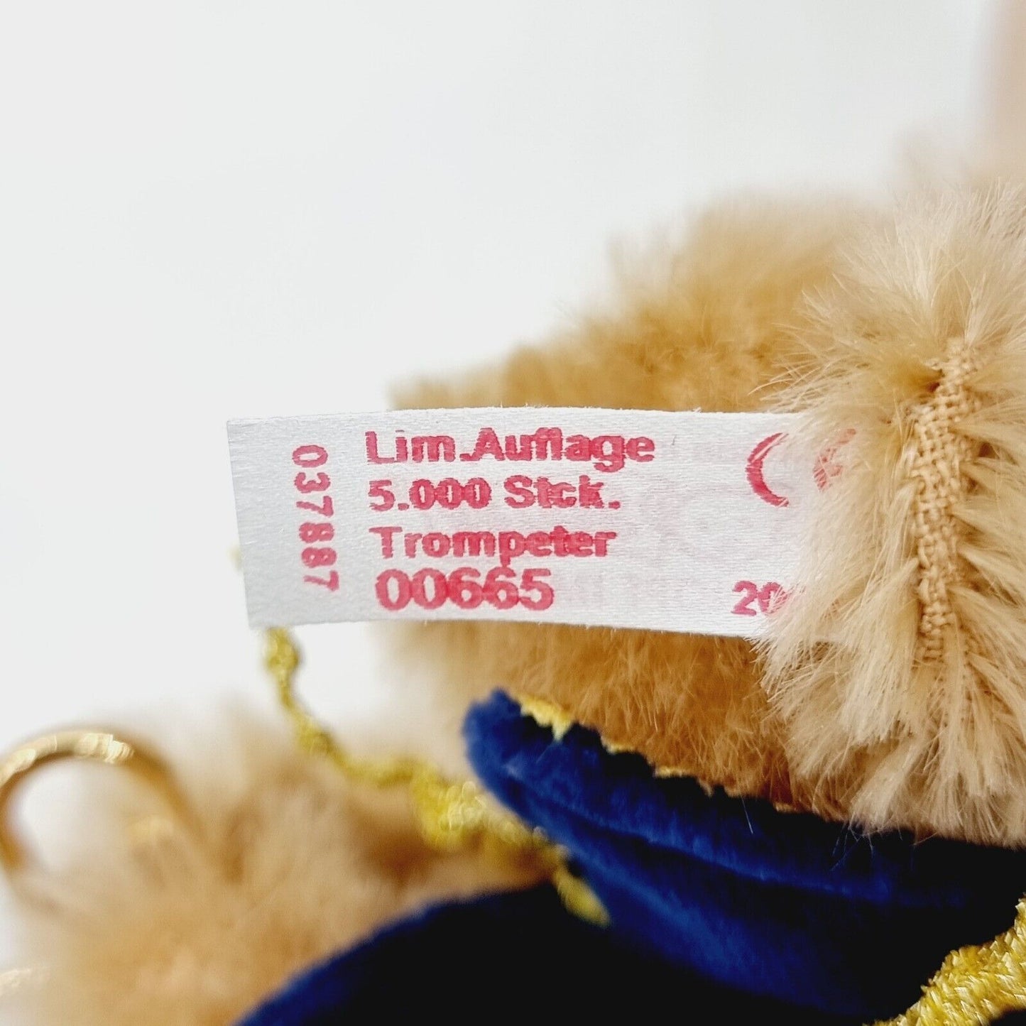 Steiff 037887 Teddybär Trompeter Ornament beige 11 cm 2003 limitiert 5000