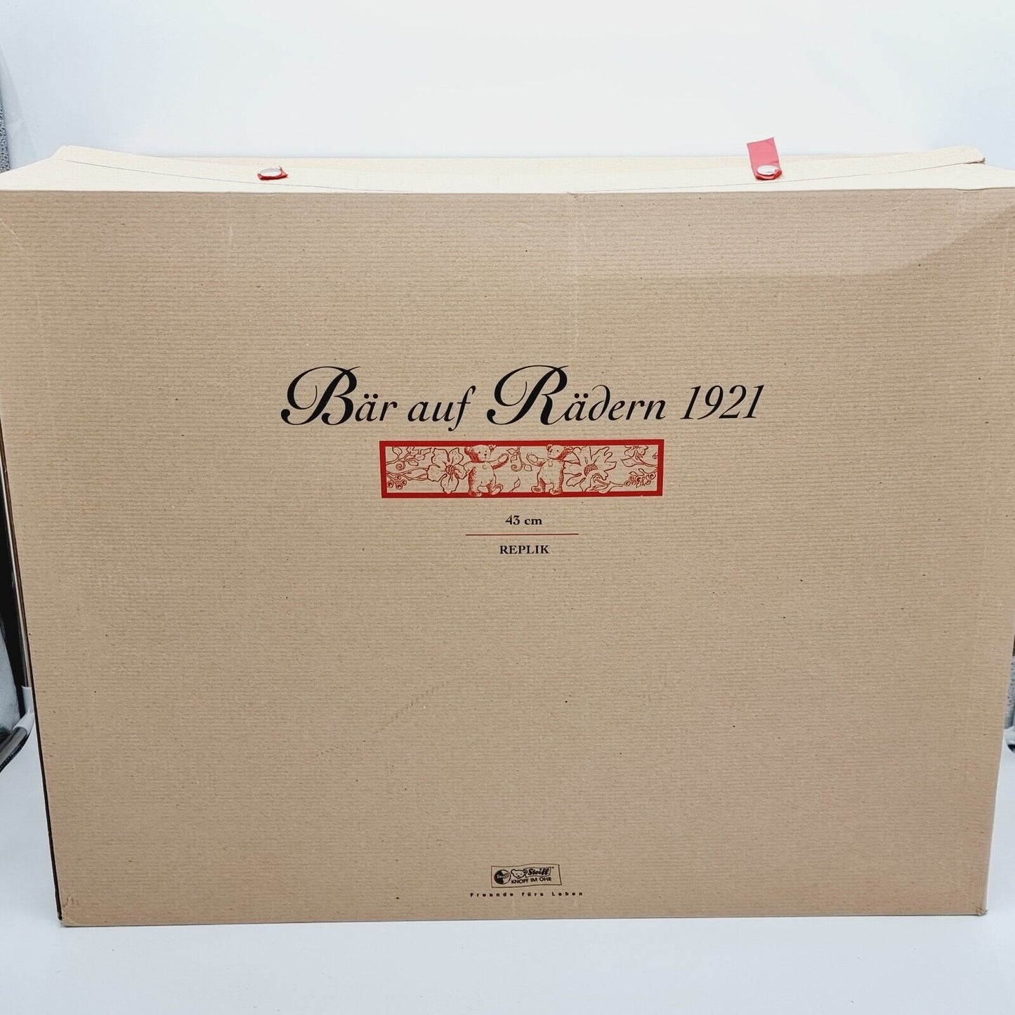 Steiff Bär auf Rädern 400384 1921 limitiert 1500 Jahr 2003 OVP 43 cm Sammler