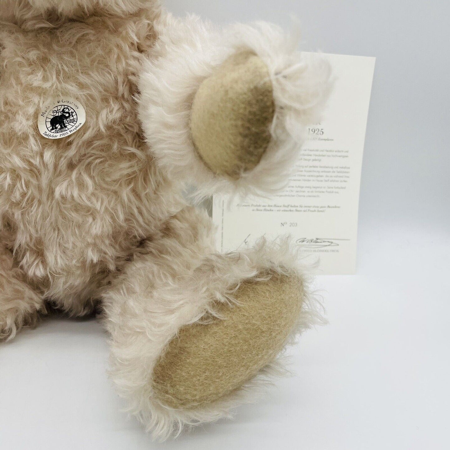 Steiff Teddybär Replica 1925 408786 limitiert 1925 aus 2010 50cm