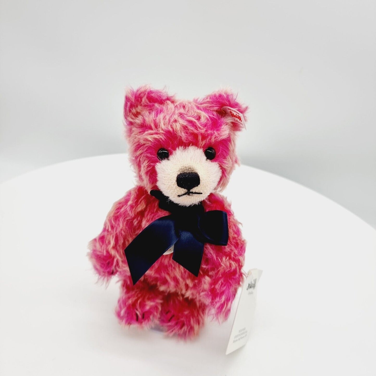 Steiff 674198 Teddybär Steiff Sommer 2015 mit schwarzer Schleife pink 20 cm