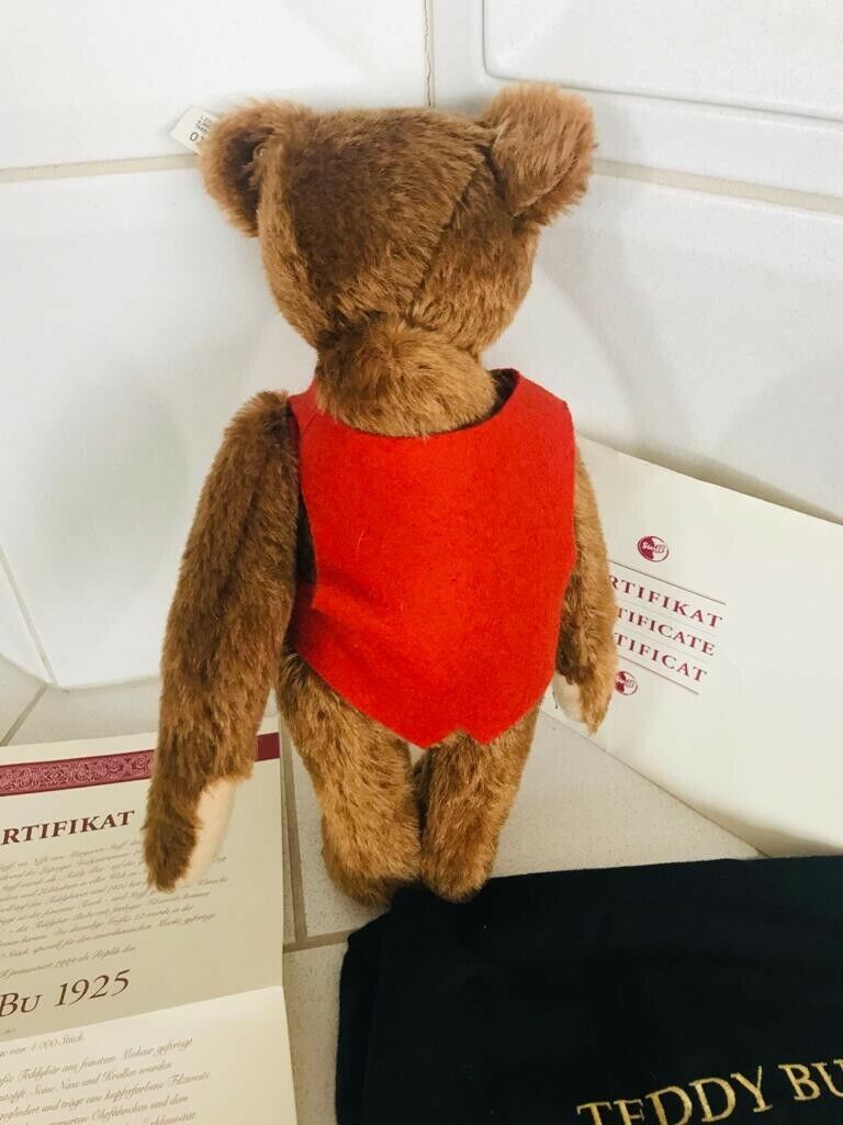 Steiff Teddybär BU 30 1925, 28 cm Replica 407185 mit Zertifikat