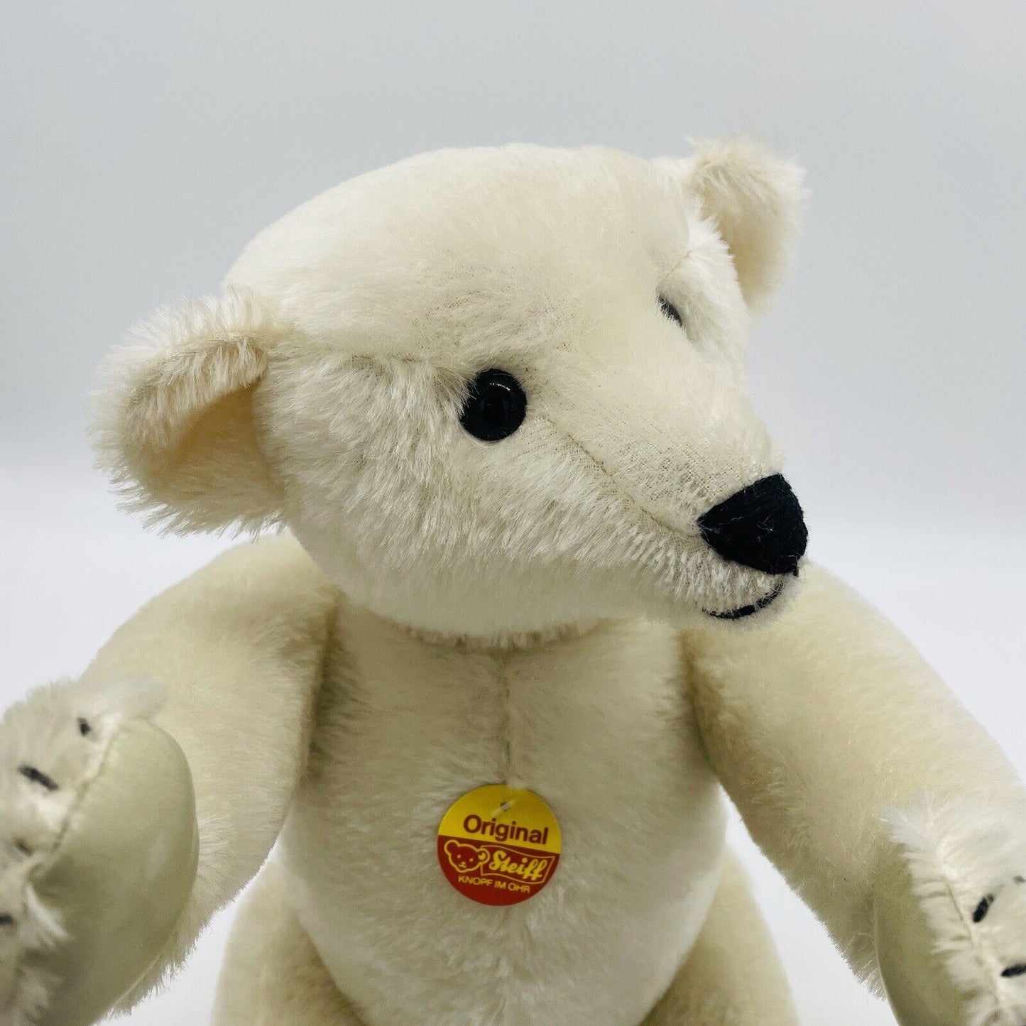 Steiff Set bestehend aus zwei Eisbären Mohair mit Brustschild ohne Fahne