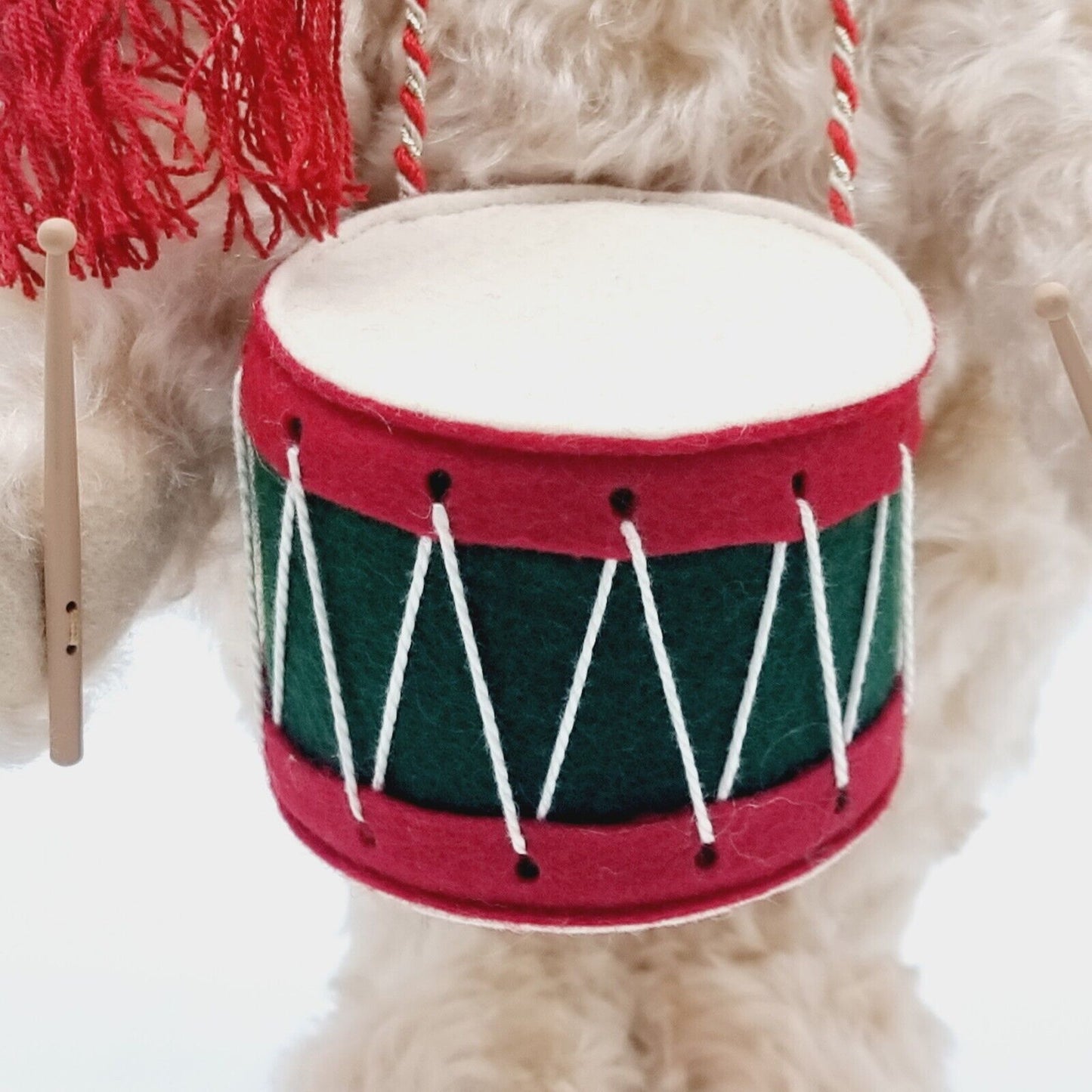 Steiff Teddybär Der kleine Trommler 037368 30 cm limitiert 2007 weiß