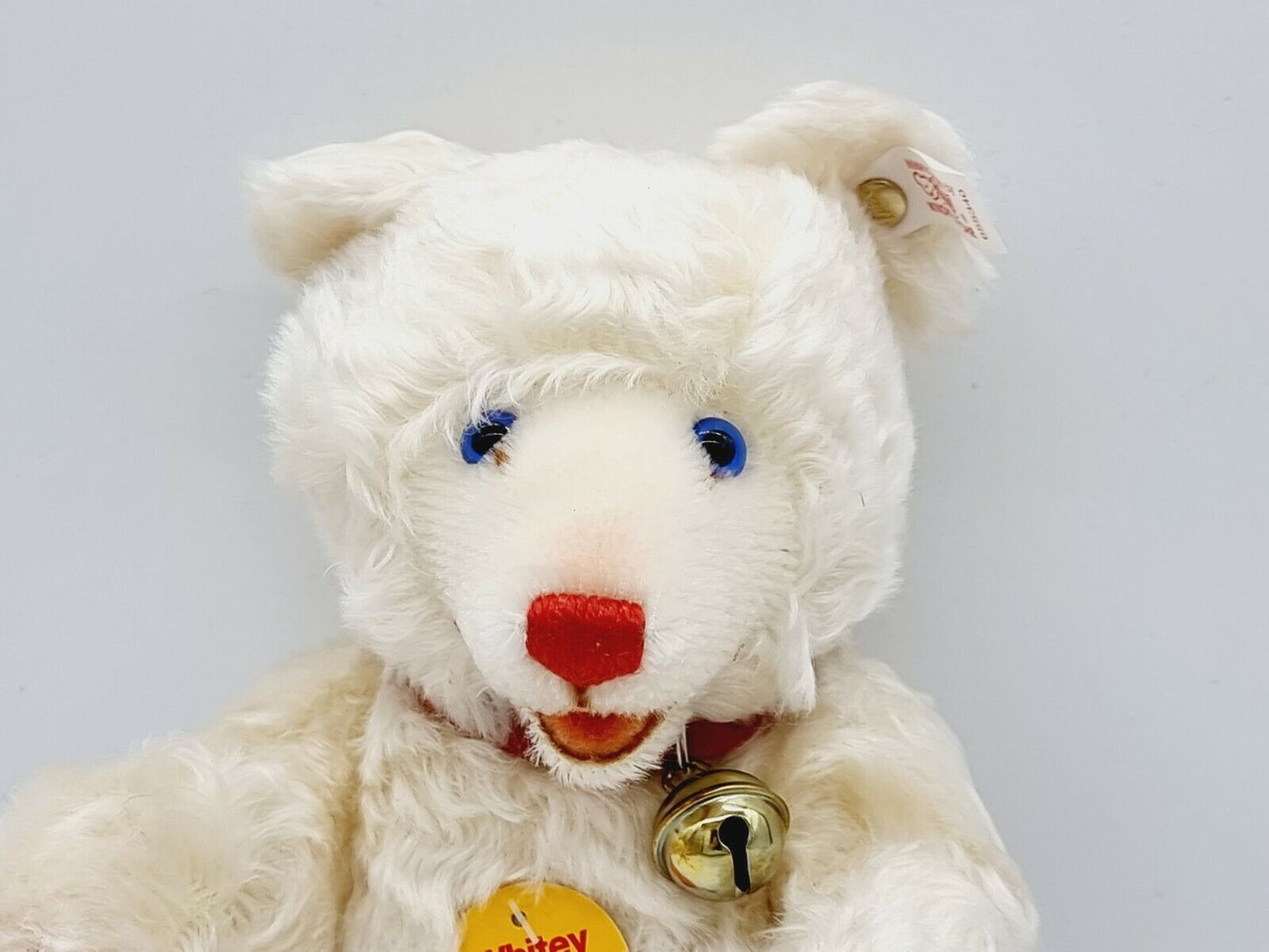 Nummer 00001 - Steiff Teddybär Baby Whitey 29 cm 655340 Zertifikat Festival 1998