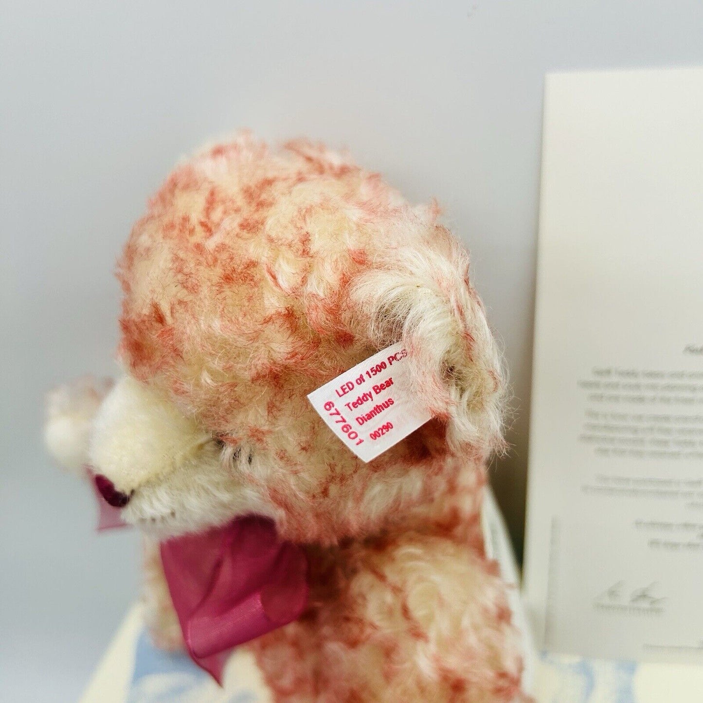 Steiff 677601 Teddybär Dianthus limitiert 1500 aus 2013 für Japan 28 cm Mohair