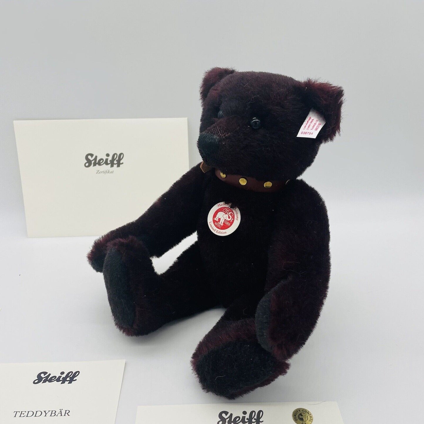 Steiff Teddybär Bordeaux 038754 limitiert 2009 aus 2009 32cm Mohair