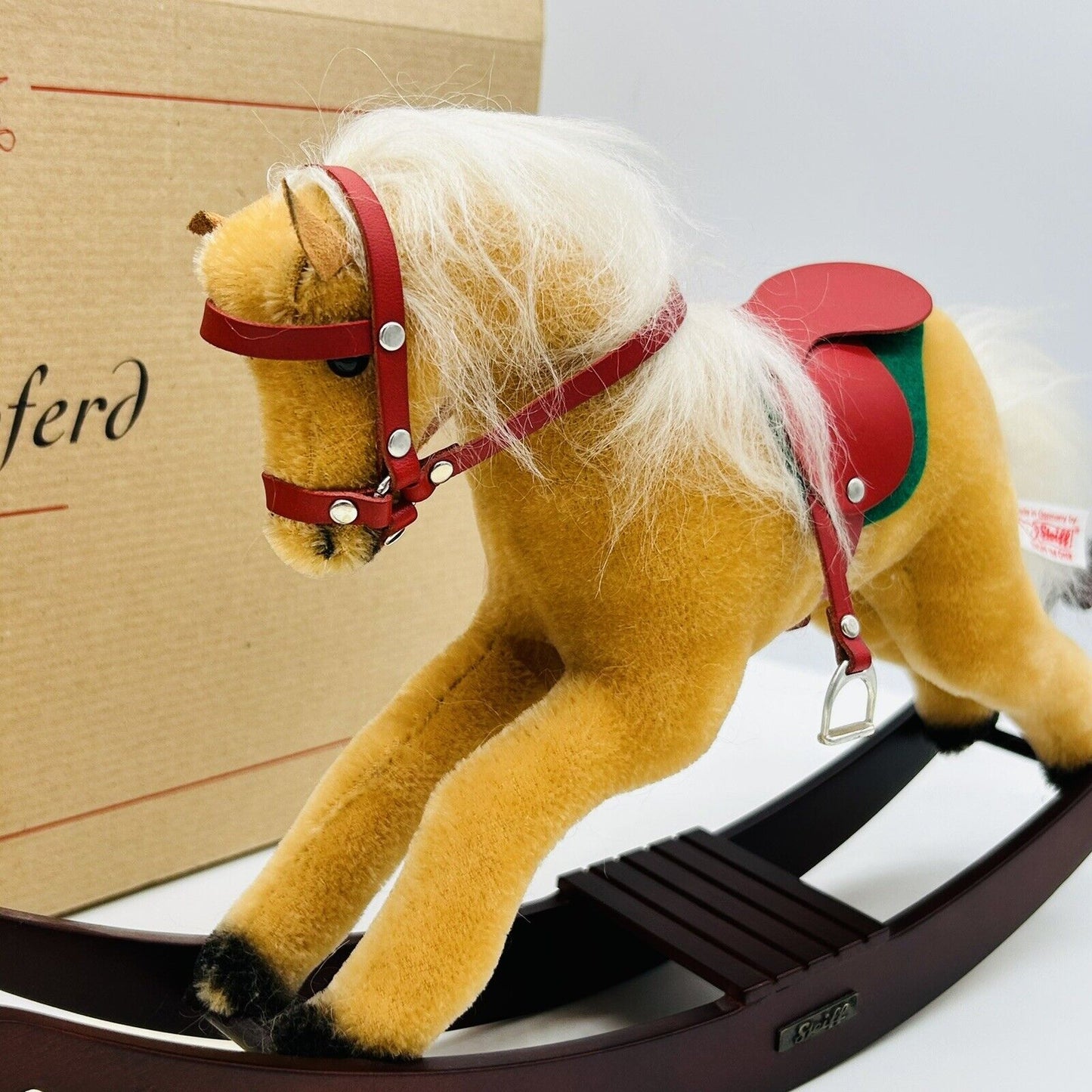 Steiff 037849 Schaukelpferd limitiert 2000 aus 2003 39 cm Mohair