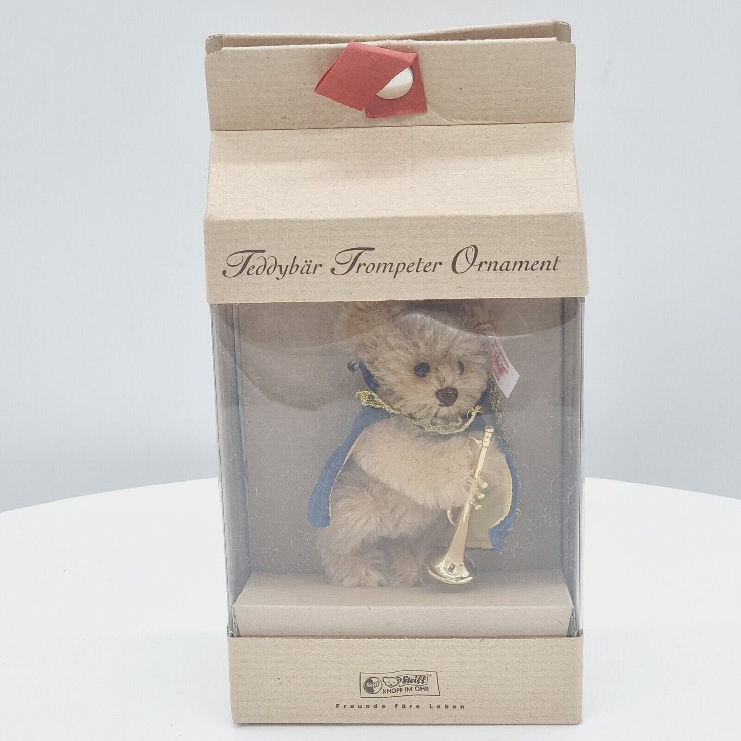 Steiff 037887 Teddybär Trompeter Ornament beige 11 cm 2003 limitiert 5000