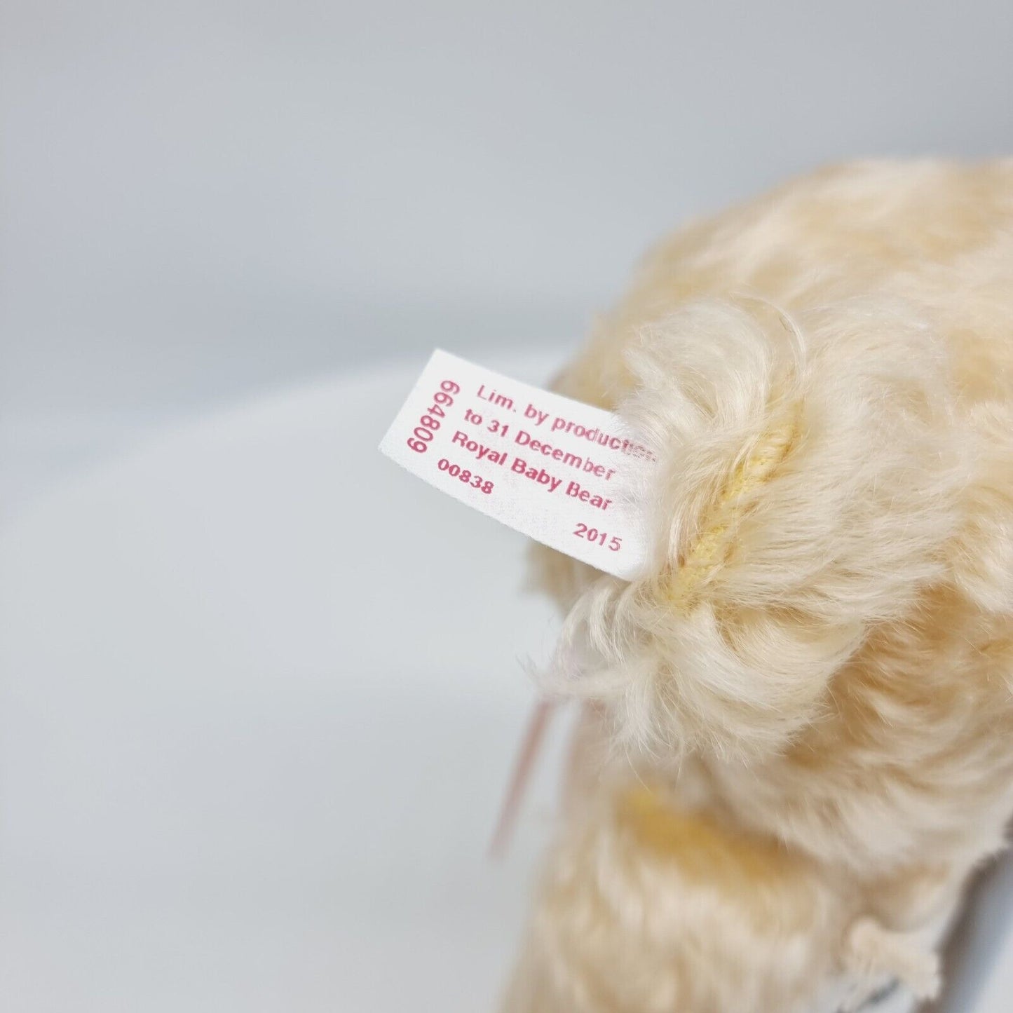 Steiff 664809 Teddybär Royal Baby Charlotte limitiert bis Ende 2015 25 cm Mohair