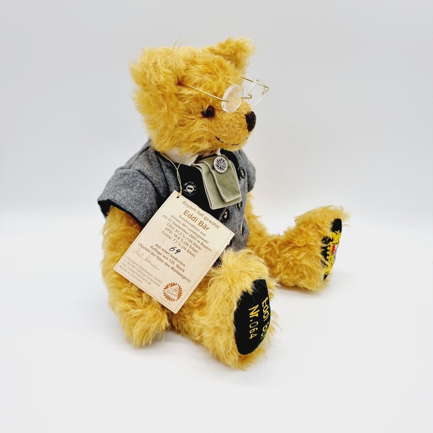 Hermann Coburg Eddi, limitiert auf 125 Stk, 2004, 37cm