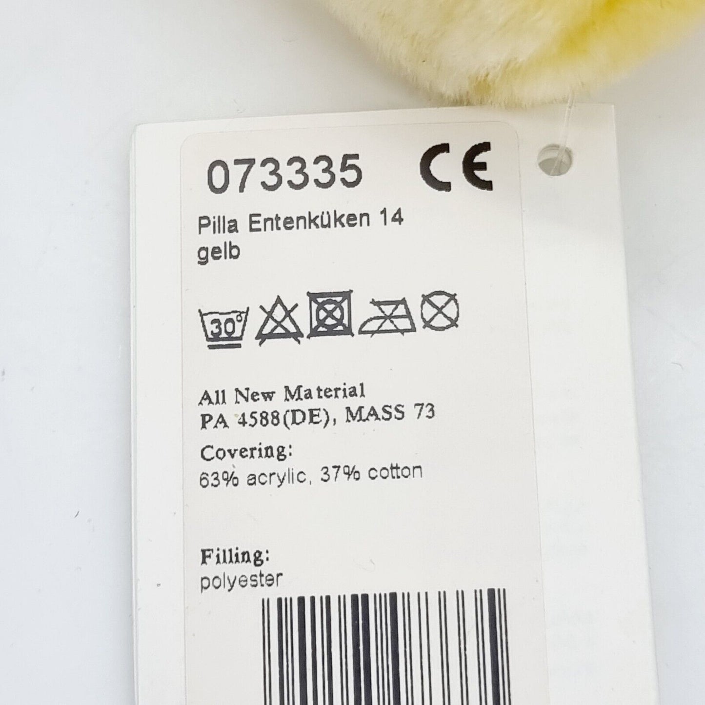 Steiff Entenküken Pilla 073335 14 cm gelb