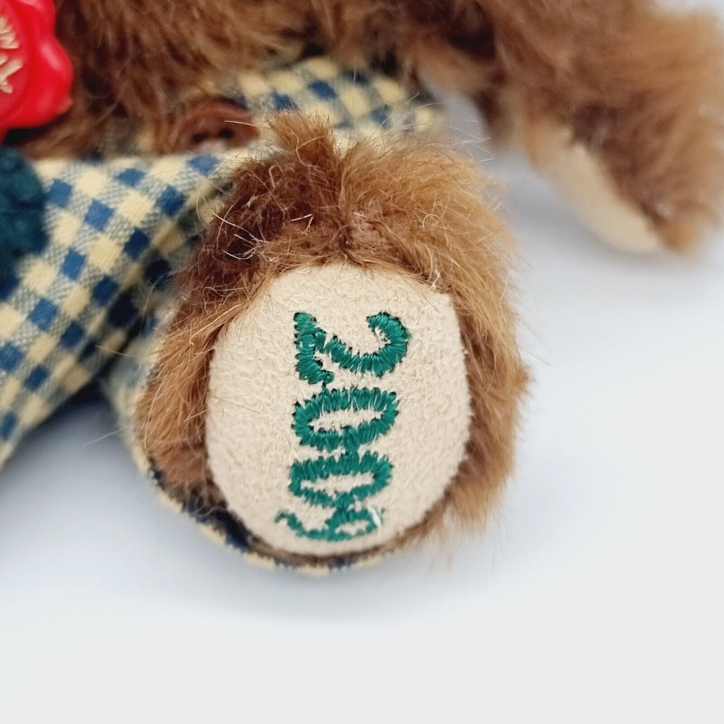 Hermann Teddy Original Jahresbär 2009 mit Hose und Mütze 14 cm Mohair