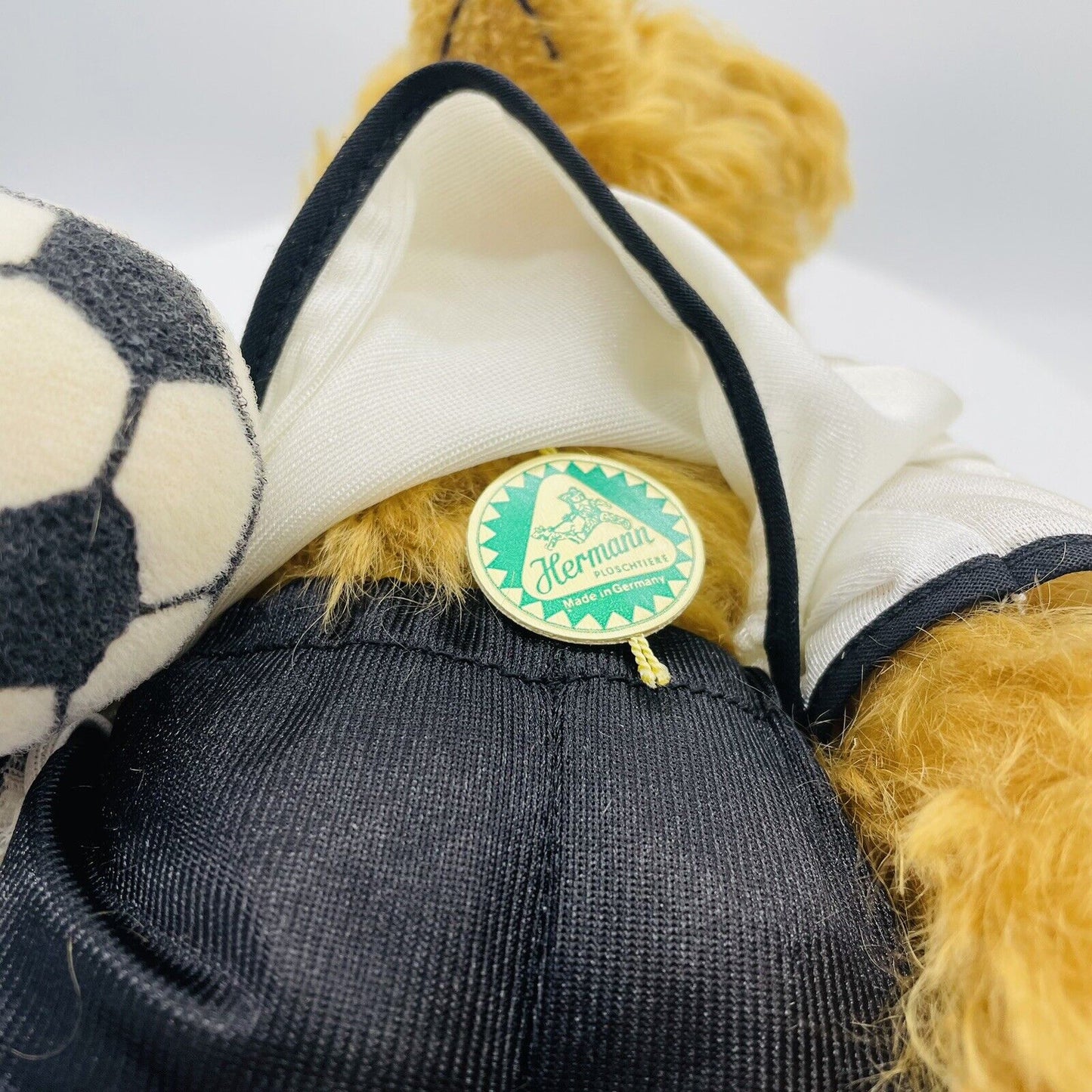 Hermann Coburg Teddybär Soccer Bear Schiedsrichter limitiert 1000 Mohair