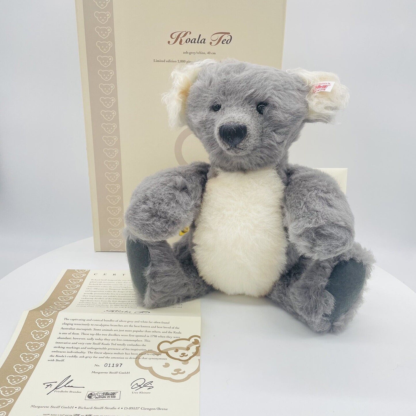 Steiff Teddybär Koala Ted limitiert 2000 aus 2005 UK und Irland exklusiv 40cm