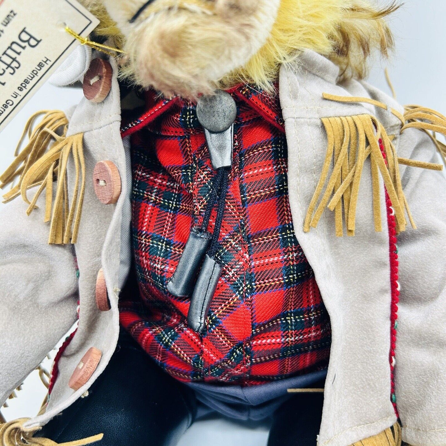 Hermann Coburg Teddybär Buffalo Bill limitiert 500 40 cm Mohair