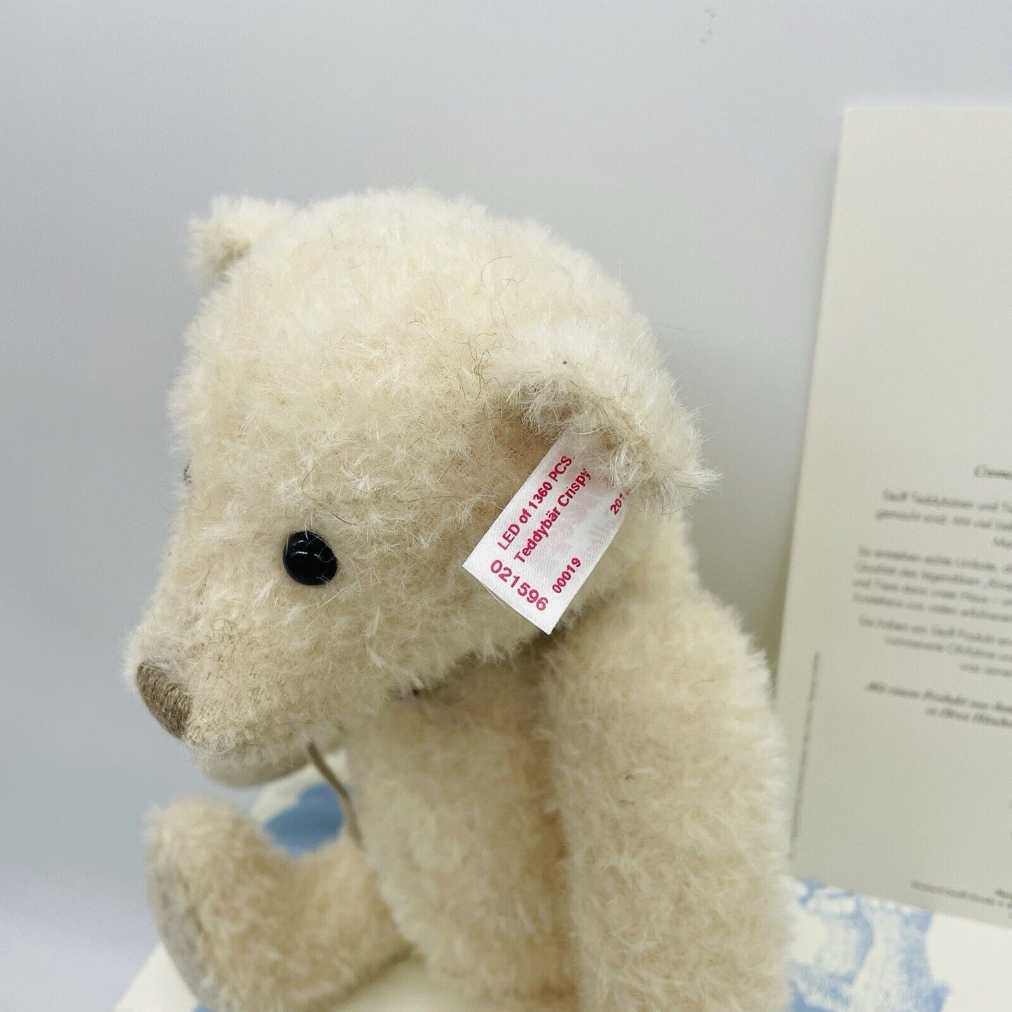 Steiff 021596 Teddybär Crispy limitiert 1360 aus 2016 28 cm Mohair