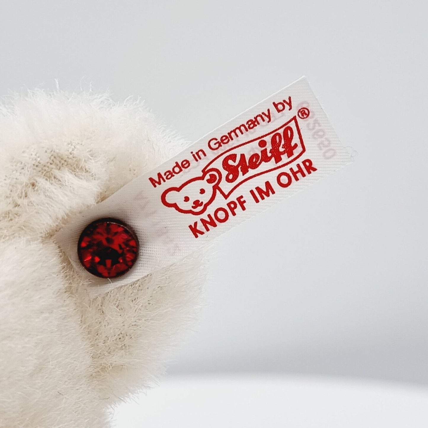 Nr. 19! Steiff 682650 Berry Teddybär Alpaca Swarovski weiß 30 cm