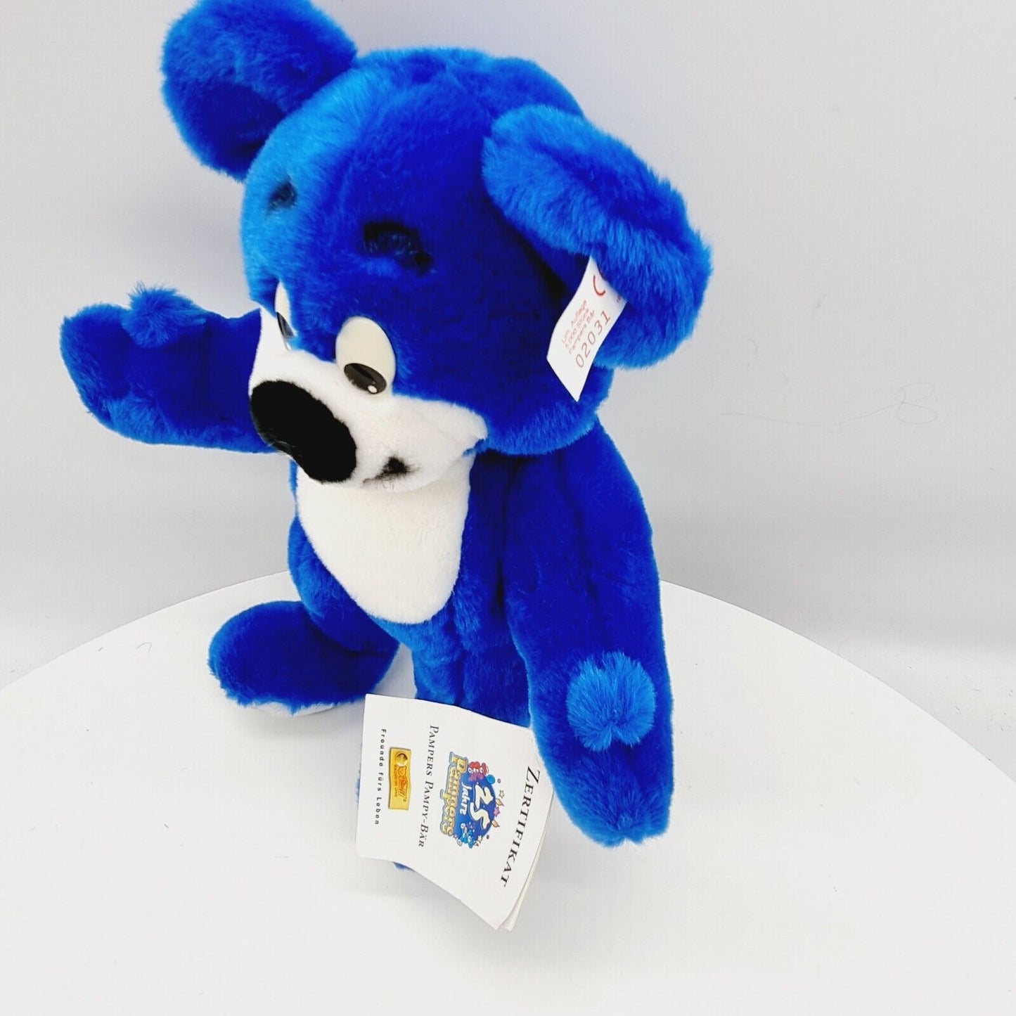 Steiff 996757 Pampers Pampy-Bär Teddybär 30 cm blau limitiert 5000 Jahr 1998