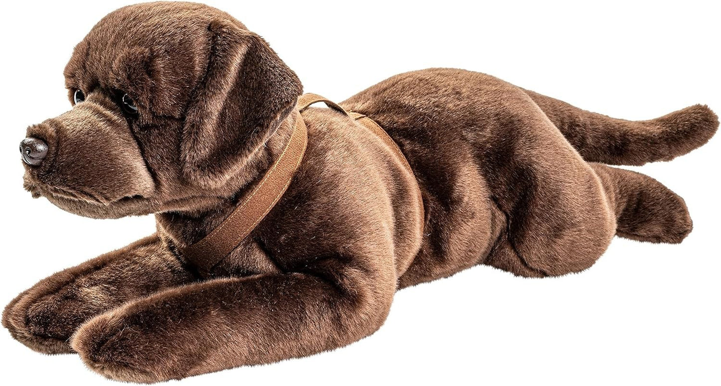 Uni-Toys Labrador mit Geschirr liegend 60 cm Plüschtier Kuscheltier Plüsch Hund