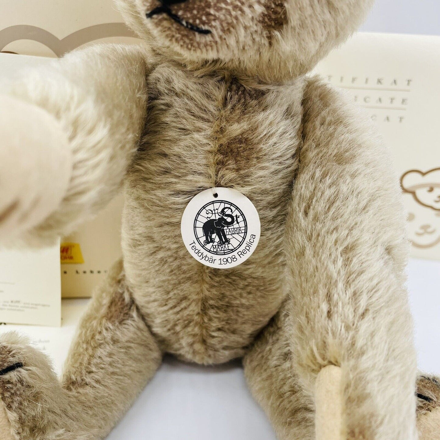 Steiff Teddybär 1908 Replica 408007 limitiert 1908 aus 2007 32cm Mohair