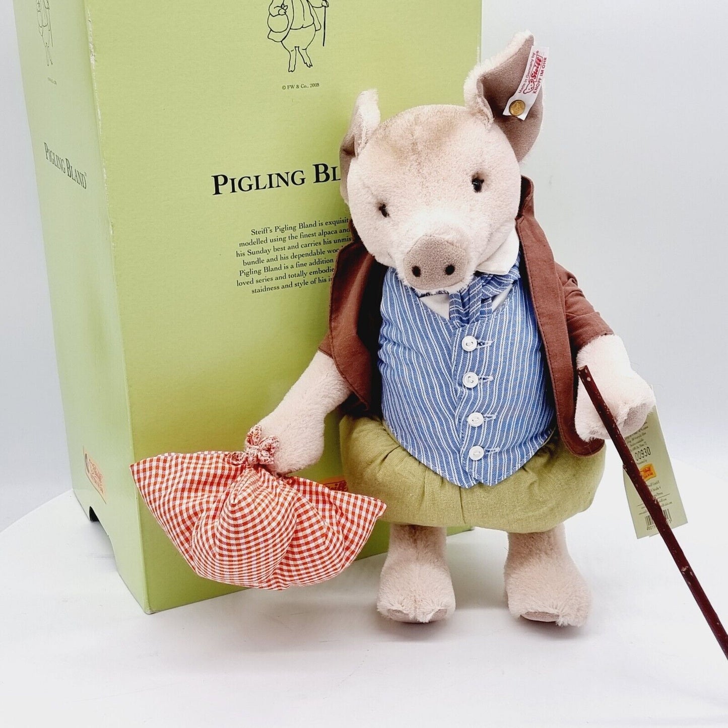 Steiff 653513 Beatrix Potter Schwein Pigling Bland limitiert 1500 33 cm Mohair