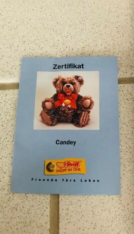 Steiff Teddy Candey 6.Steiff Festival Giengen 2002 unbesp. 30cm neuwertig Limit.