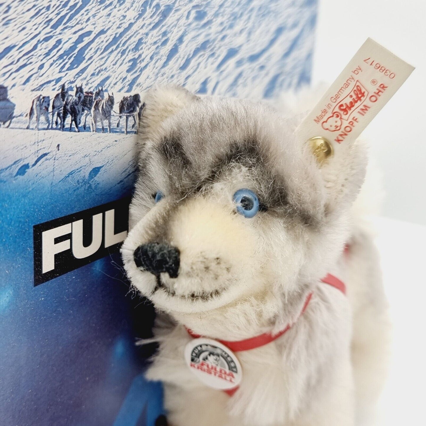 Steiff 038617 Fulda Set Edition 1998 Teil 1 Husky Schlitten Set Husky 15 cm