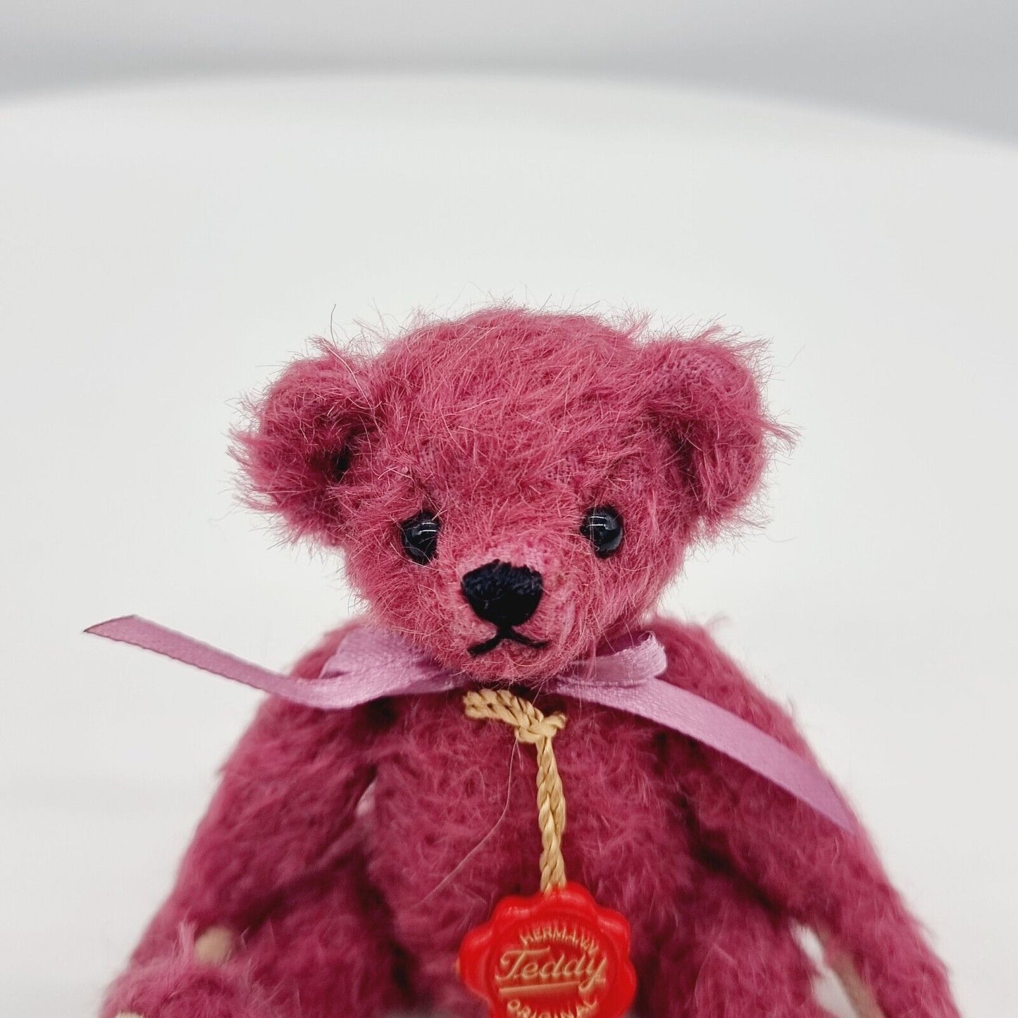 Hermann Teddy Original Jahresbär 2018 mit Schleife 12 cm Mohair
