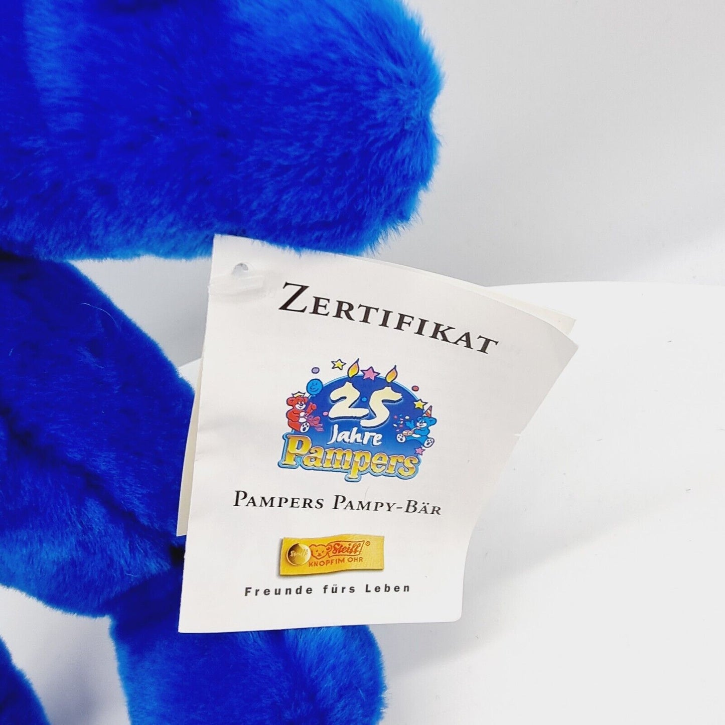 Steiff 996757 Pampers Pampy-Bär Teddybär 30 cm blau limitiert 5000 Jahr 1998