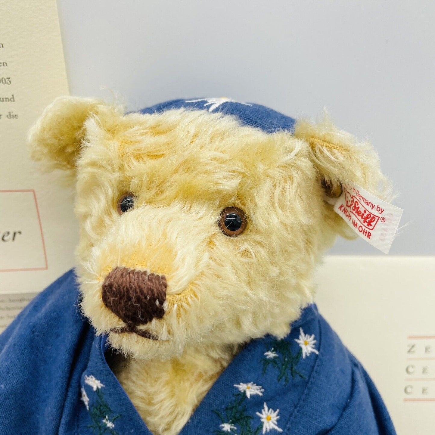Steiff Teddybär Fahnenschwinger 661433 limitiert 1500 31cm Mohair, Nr. 10